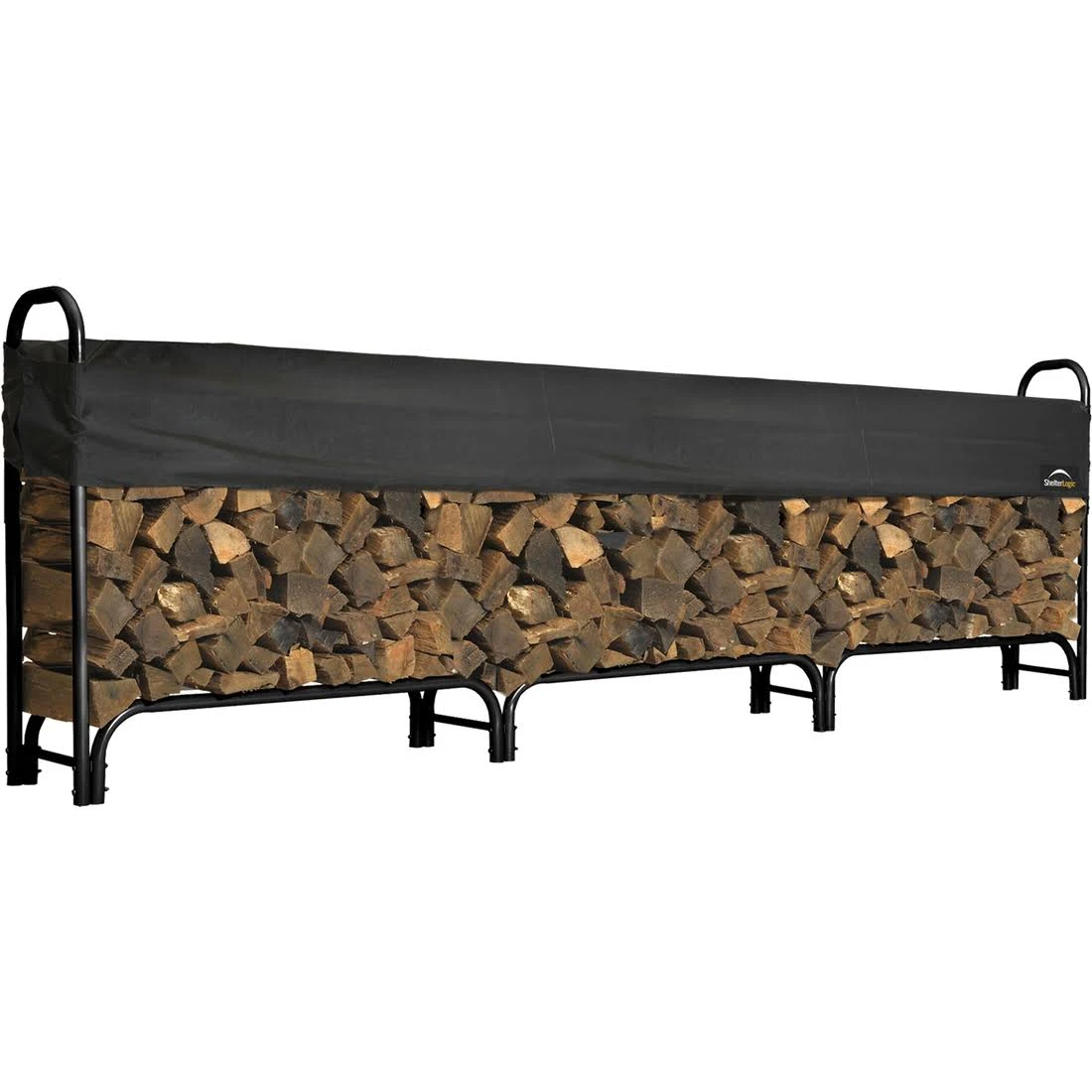 ShelterLogic 12 ft. Heavy Duty Firewood Rack with Cover