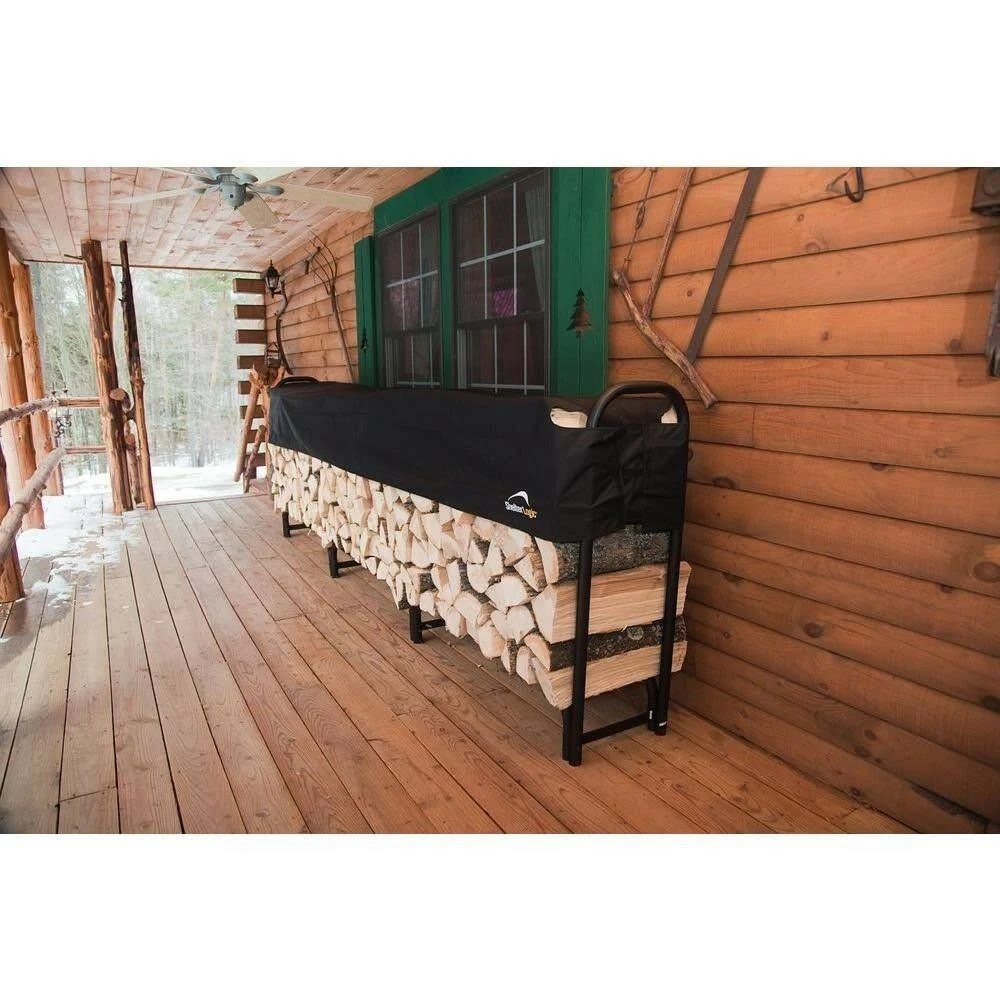 ShelterLogic 12 ft. Heavy Duty Firewood Rack with Cover