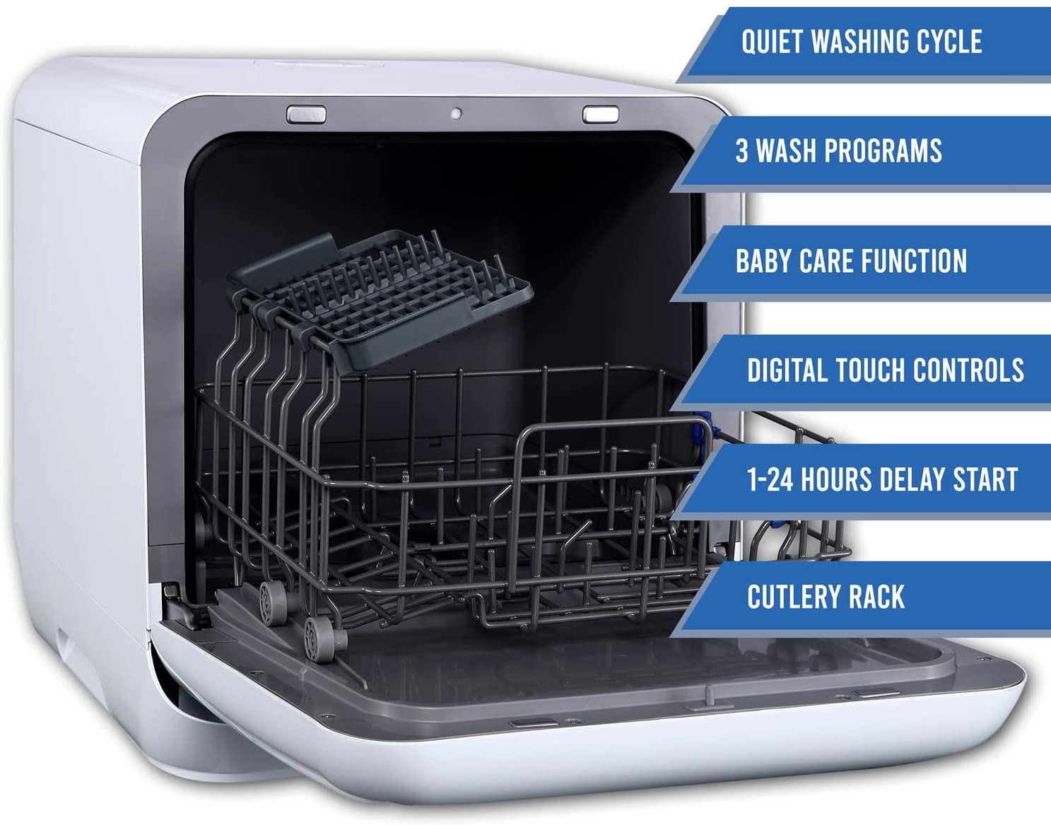 Farberware Professional Complete Portable Countertop Dishwasher - White