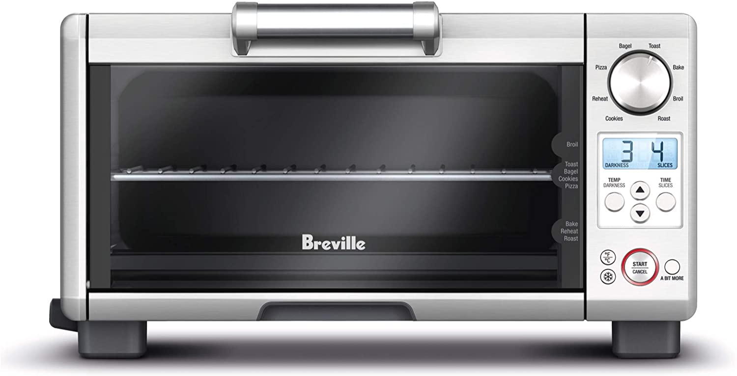 Breville BOV650XL the Compact Smart Oven, Countertop Electric Toaster Oven, Brushed Stainless Steel