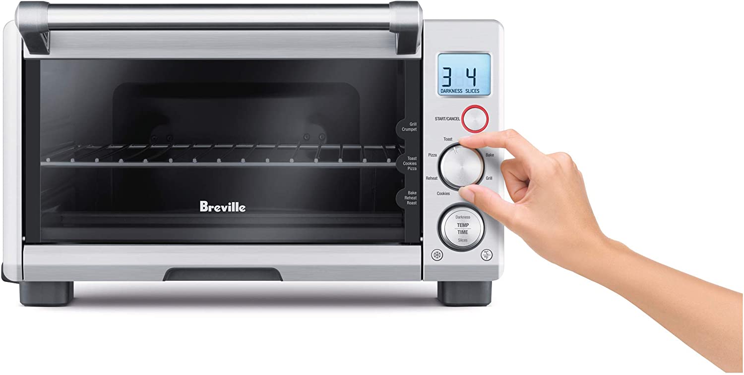 Breville BOV650XL the Compact Smart Oven, Countertop Electric Toaster Oven, Brushed Stainless Steel