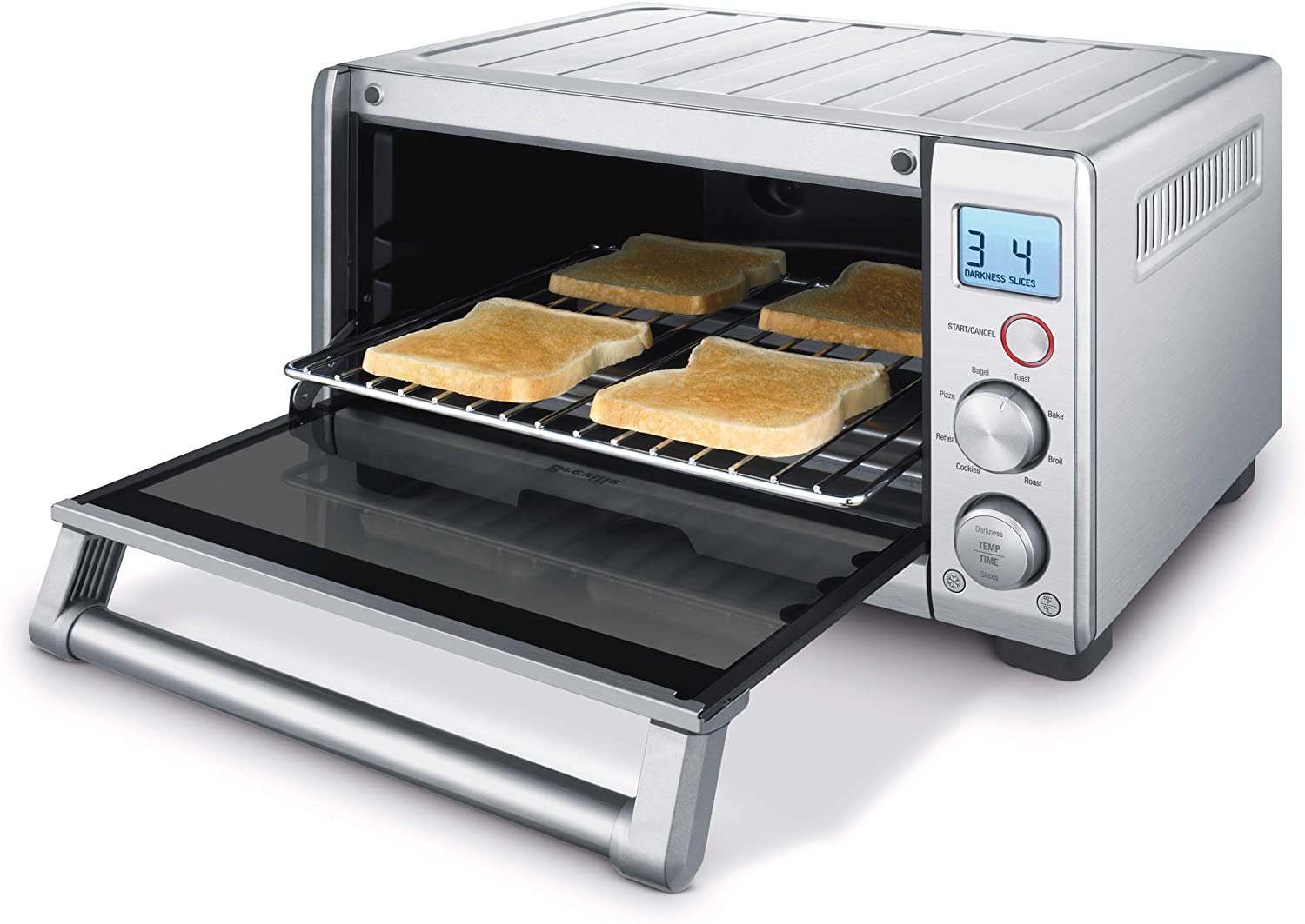 Breville BOV650XL the Compact Smart Oven, Countertop Electric Toaster Oven, Brushed Stainless Steel