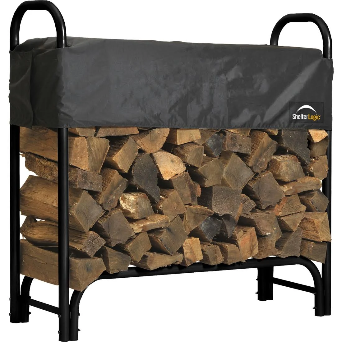 ShelterLogic 4 ft. Heavy Duty Firewood Rack with Cover