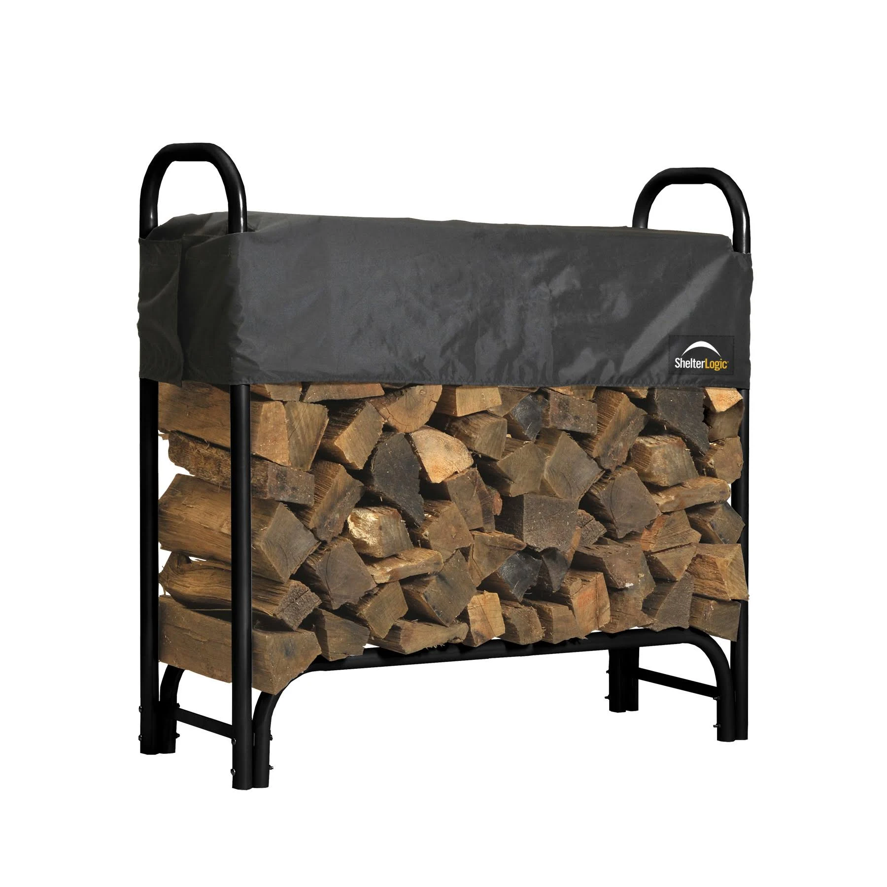 ShelterLogic 4 ft. Heavy Duty Firewood Rack with Cover