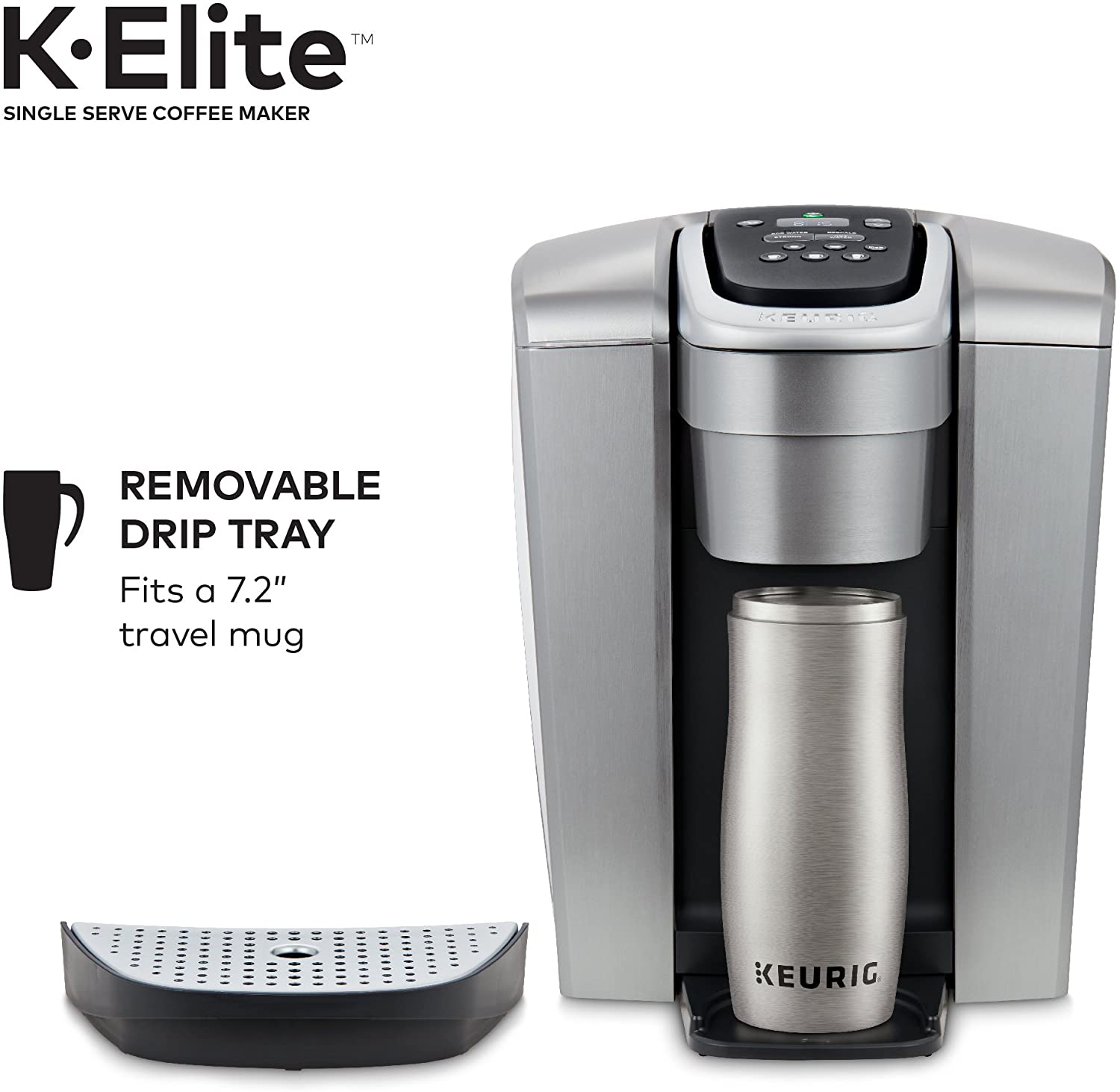 Keurig K-Elite Coffee Maker - Brushed Silver