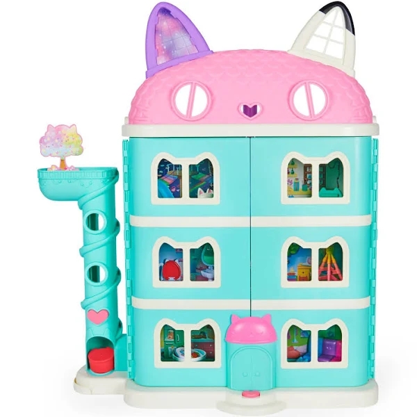 Gabby's Dollhouse 15-Piece Purrfect Dollhouse with Sounds