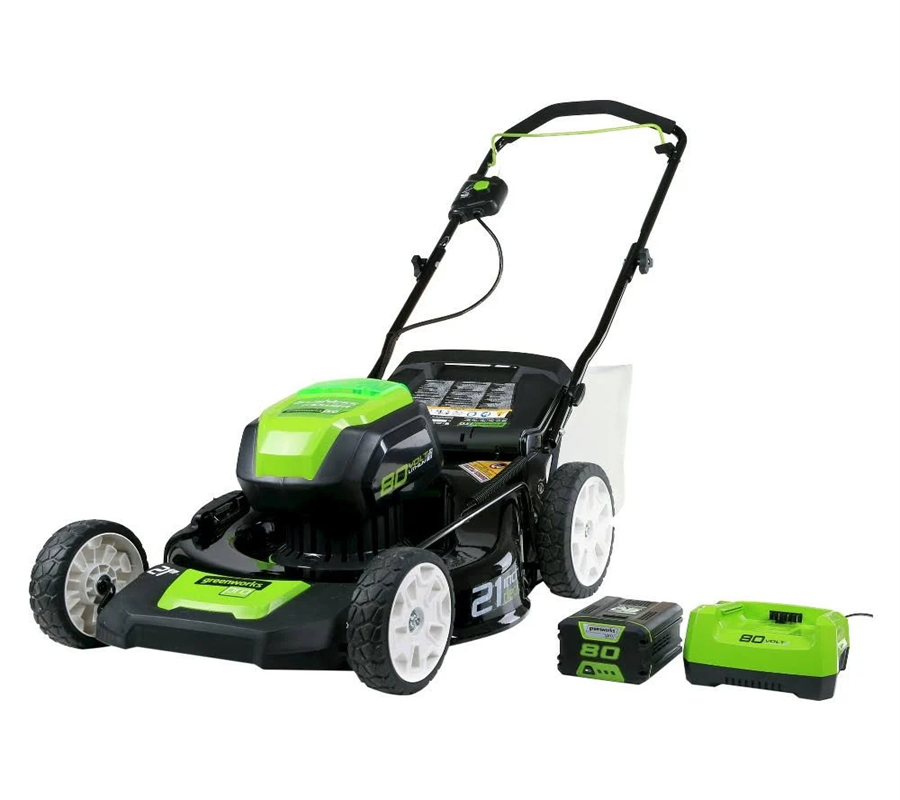 Greenworks GLM801602 Pro 21 3-In-1 Lawn Mower - 80 V