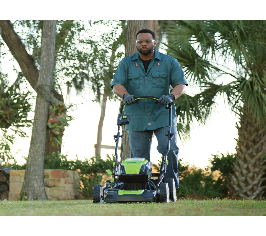 Greenworks GLM801602 Pro 21 3-In-1 Lawn Mower - 80 V