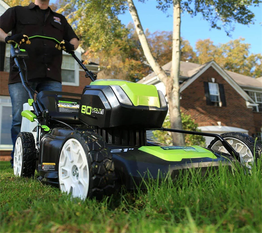 Greenworks GLM801602 Pro 21 3-In-1 Lawn Mower - 80 V