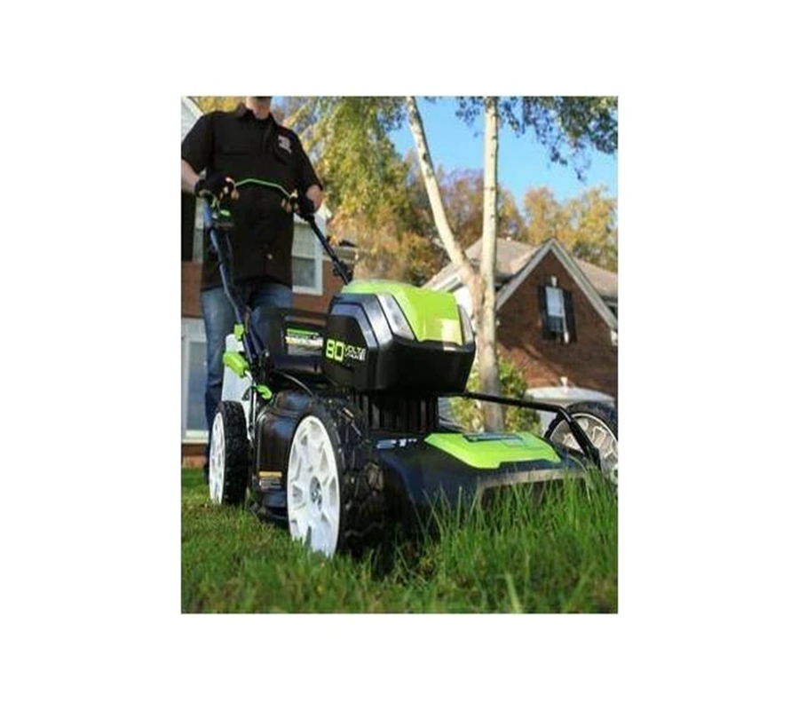 Greenworks GLM801602 Pro 21 3-In-1 Lawn Mower - 80 V