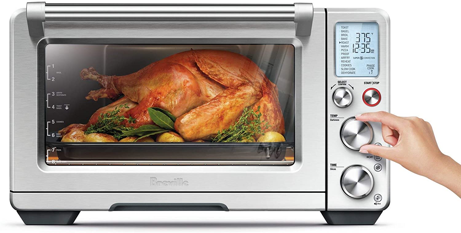 Breville BOV900BSS the Smart Oven Air Fryer Pro, Countertop Convection Oven, Brushed Stainless Steel