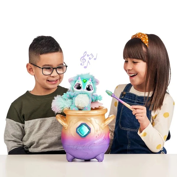 Magic Mixies Blue Interactive Plush Toy Magical Misting Cauldron