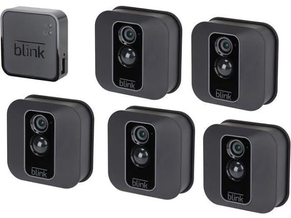 Blink - XT2 5-Camera Indoor/Outdoor Wire-Free 1080p Surveillance System - Black