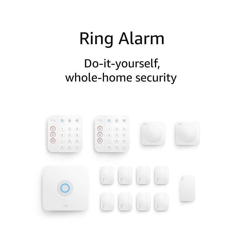 Ring Alarm 14-piece kit (2nd Gen) C home security system with optional 24-7 professional monitoring C Works with Alexa