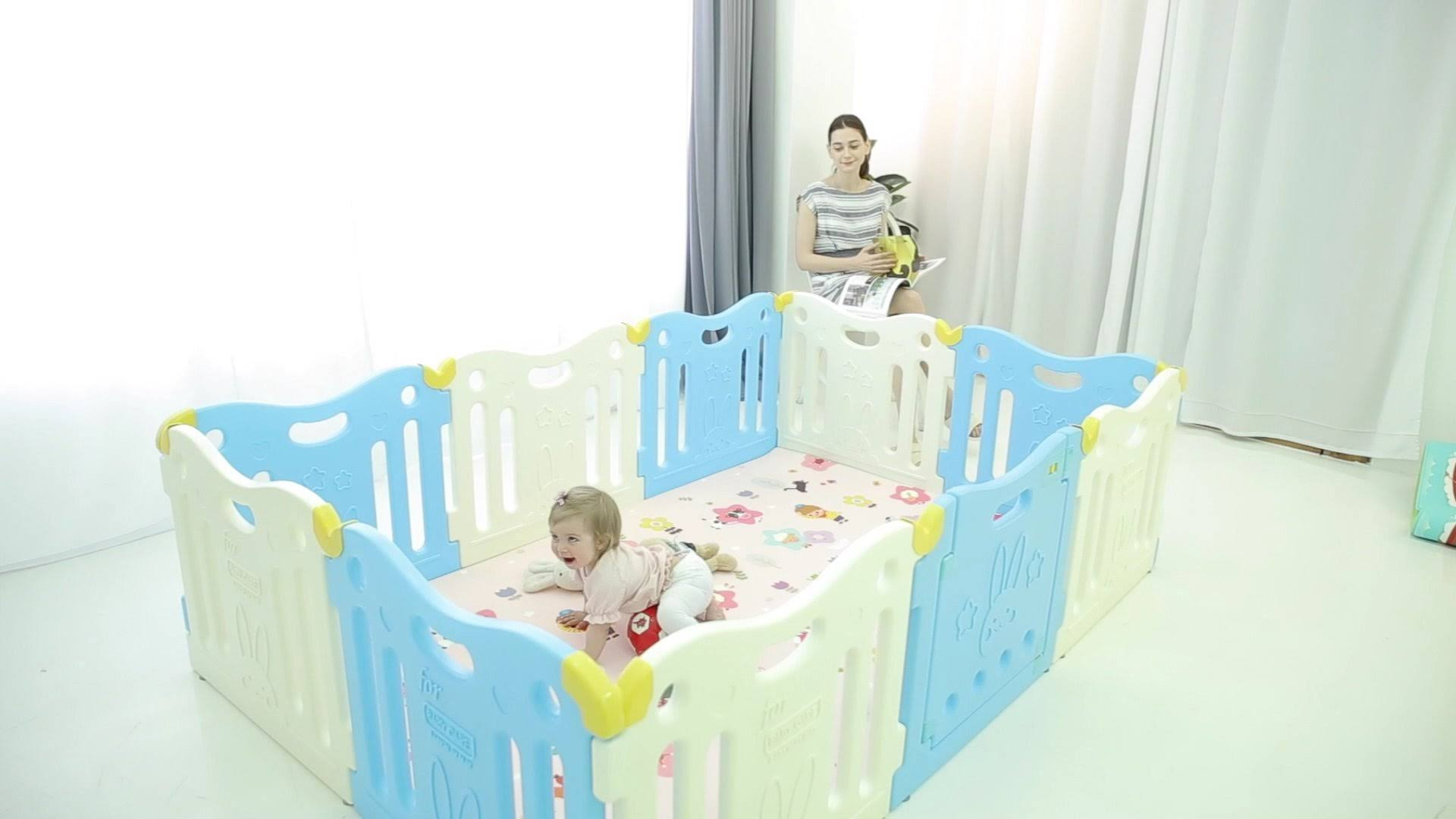 Baby Care Funzone Playpen  C Sky Blue