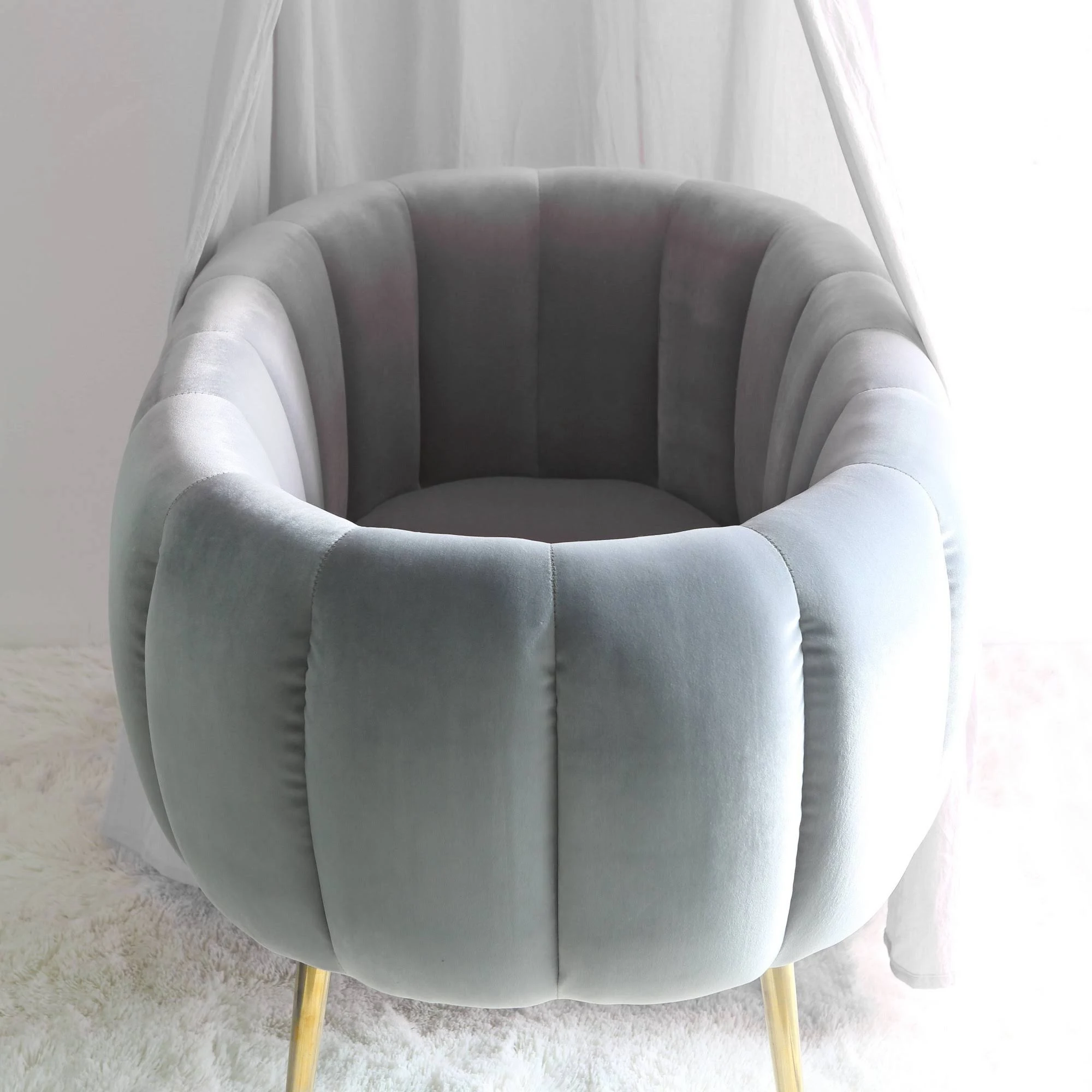 Second Story Home Milan Bassinet ¨C Venetian Gray