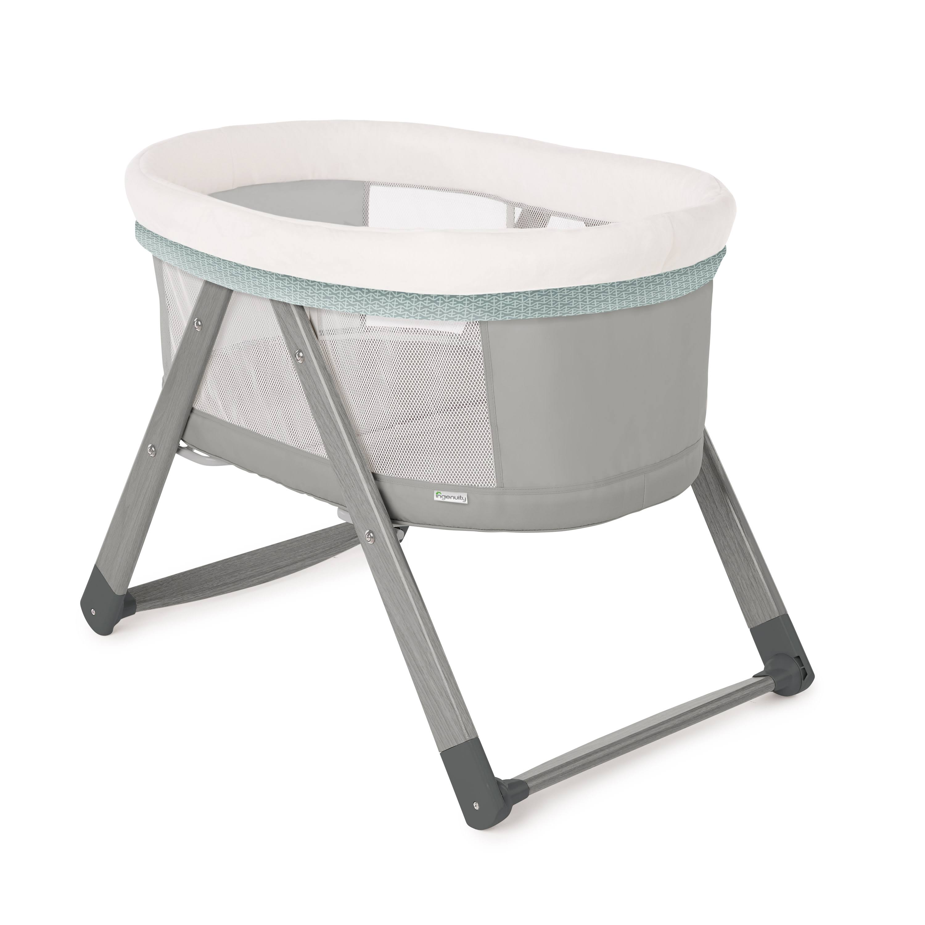 Ingenuity 11913 ¨C Foldaway Rocking Wood Bassinet Wallace