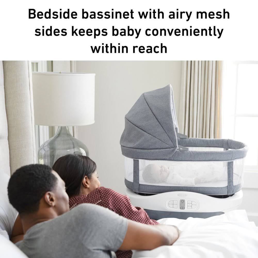 Graco Sense2Snooze Bassinet with Cry Detection Technology in Hamilton