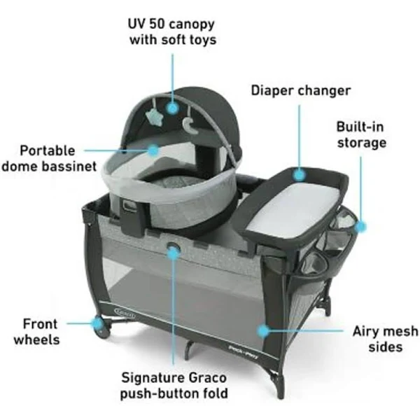 Graco Pack & #8216;N Play Travel Dome LX Playard in Astin