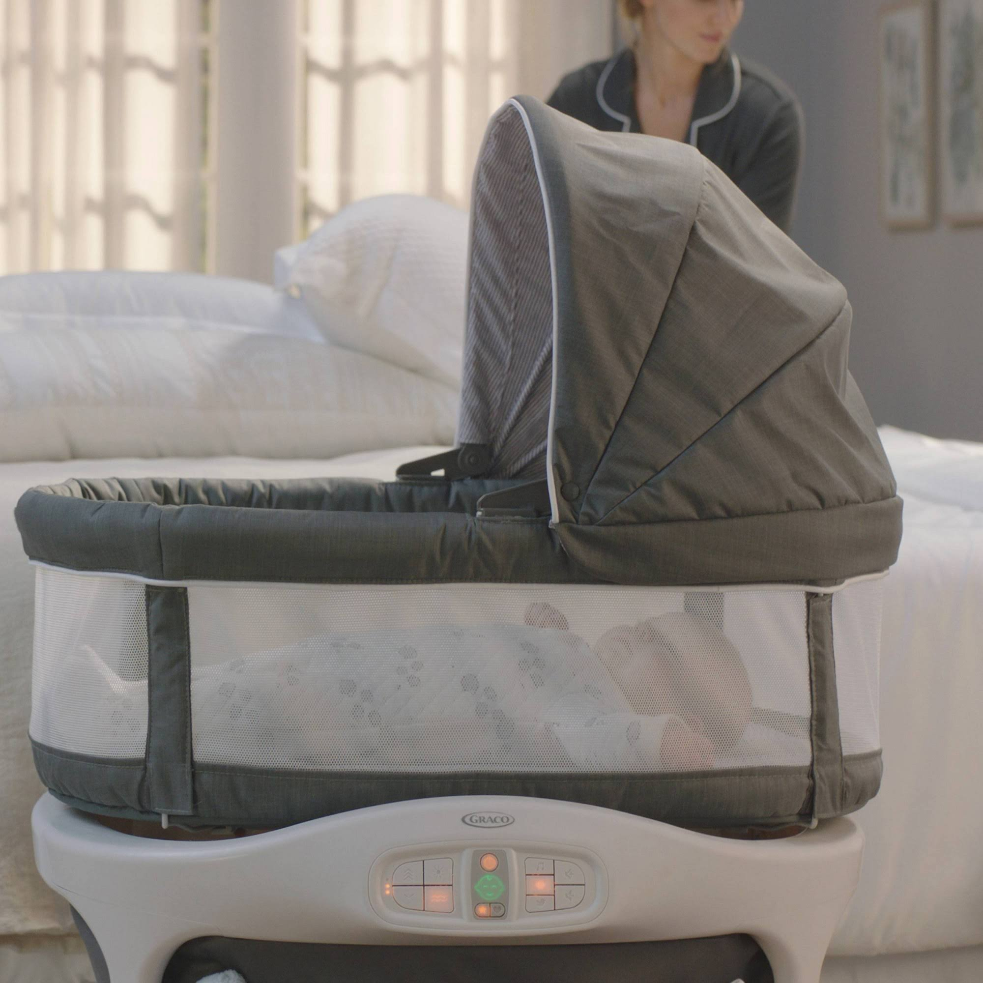 Graco Ellison Sense2Snooze Bassinet with Cry Detection Technology