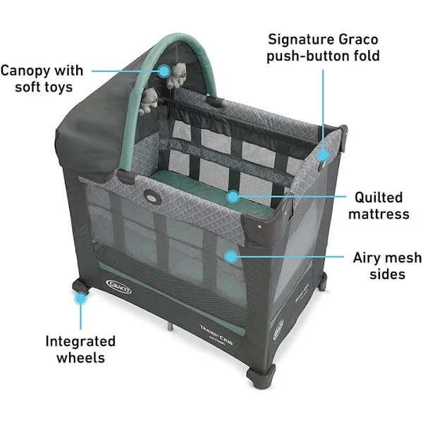 Graco ¨C Travel Lite Crib with Stages, Manor