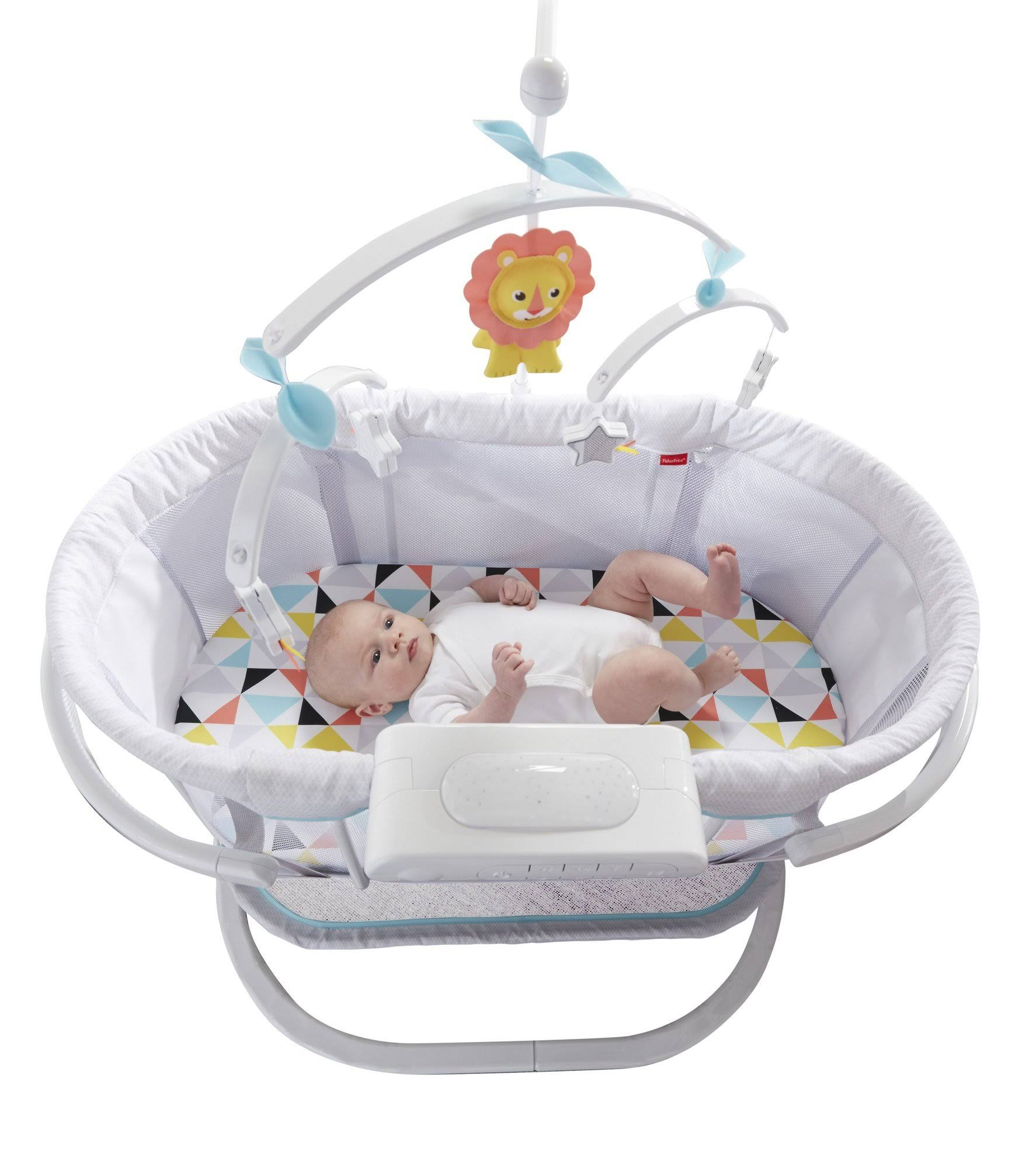 Fisher-Price Soothing Motions Bassinet, White