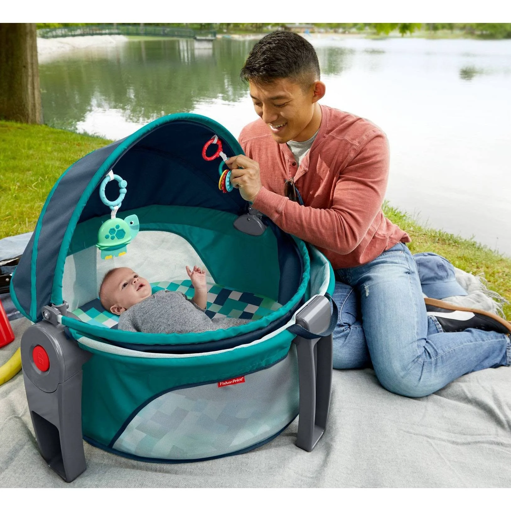 Fisher-Price On-The-Go Baby Dome/AQUA