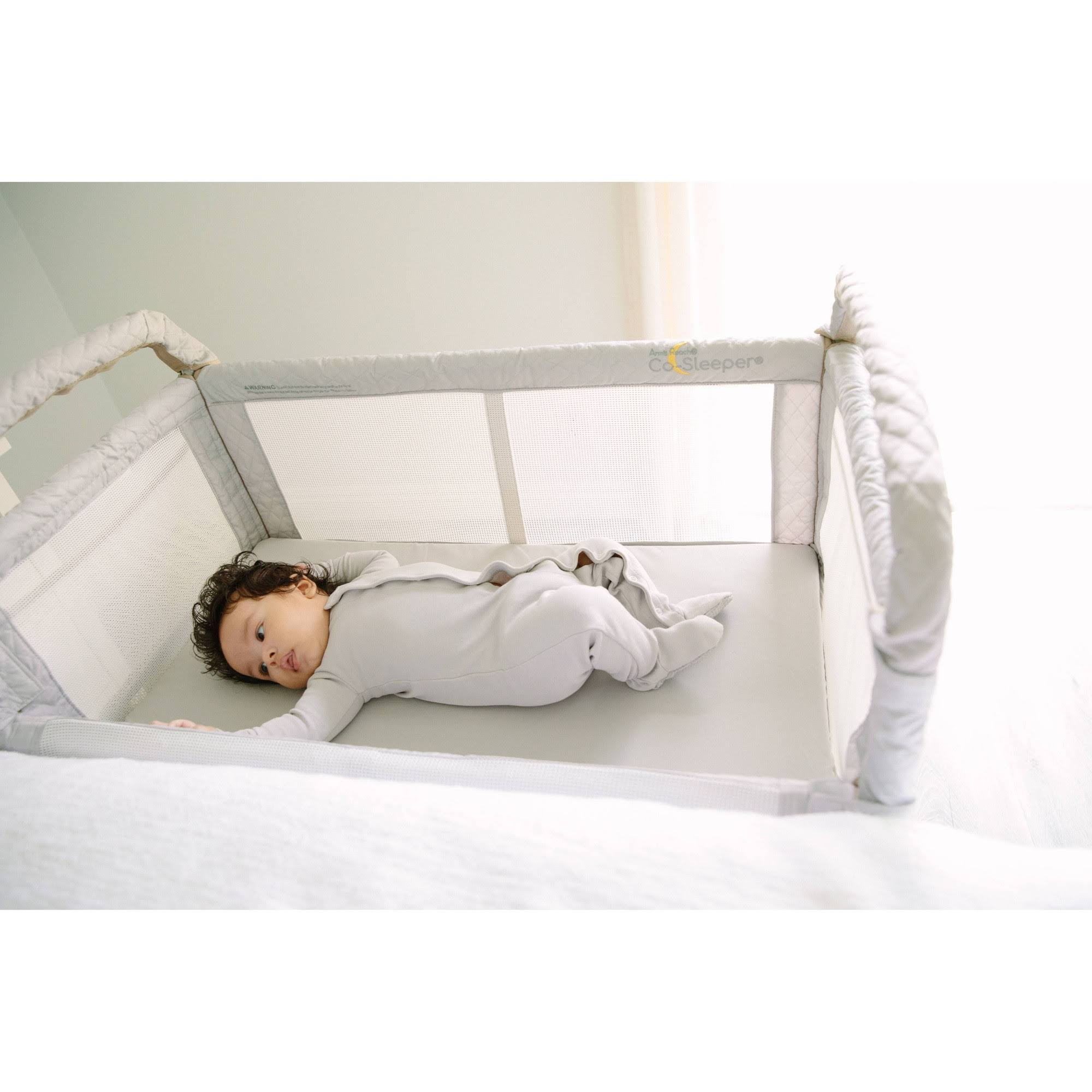 Arm¡¯s Reach Clear-Vue Co-Sleeper With Deep Basket In Grey