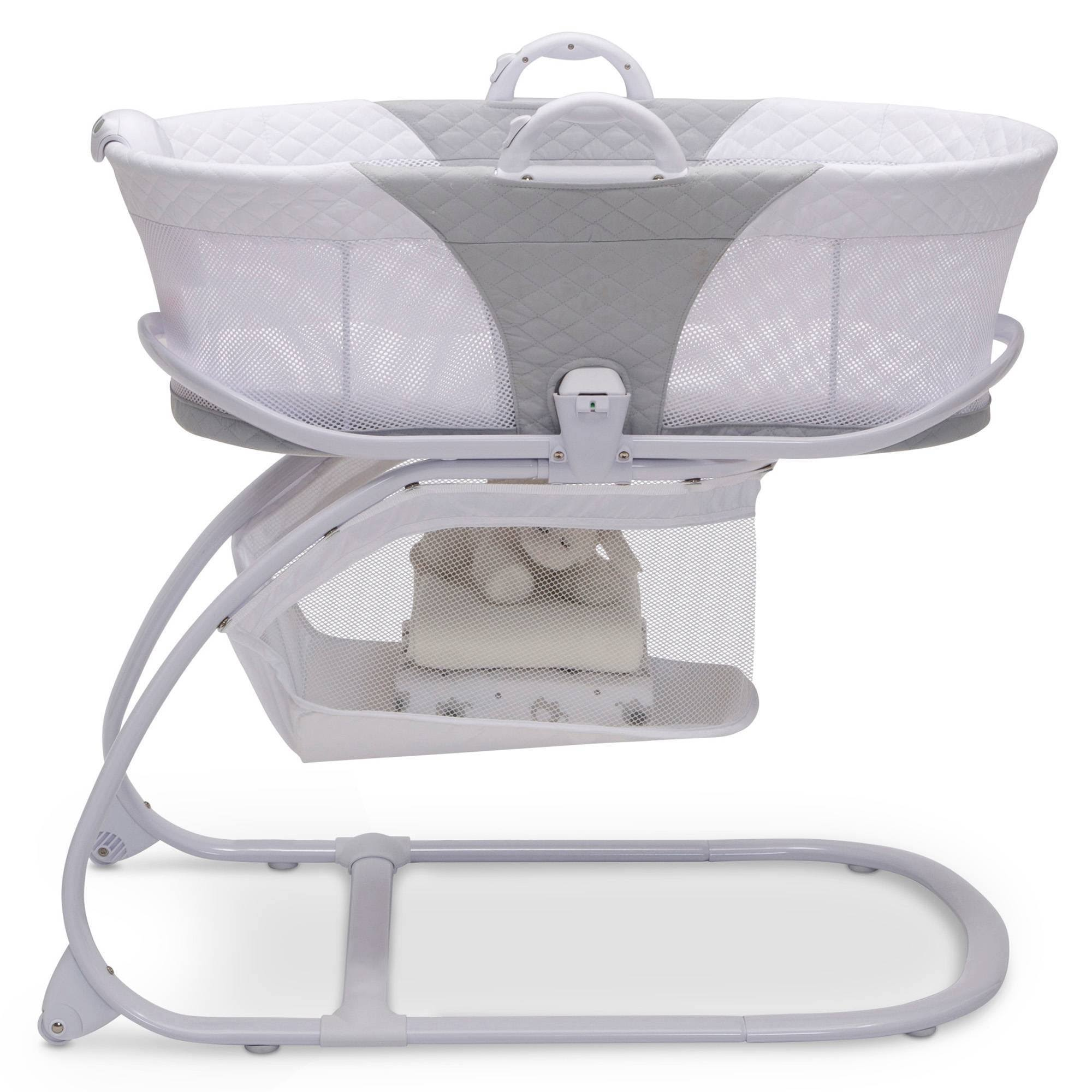 Delta Children 2-in-1 Moses Basket Bedside Bassinet Sleeper