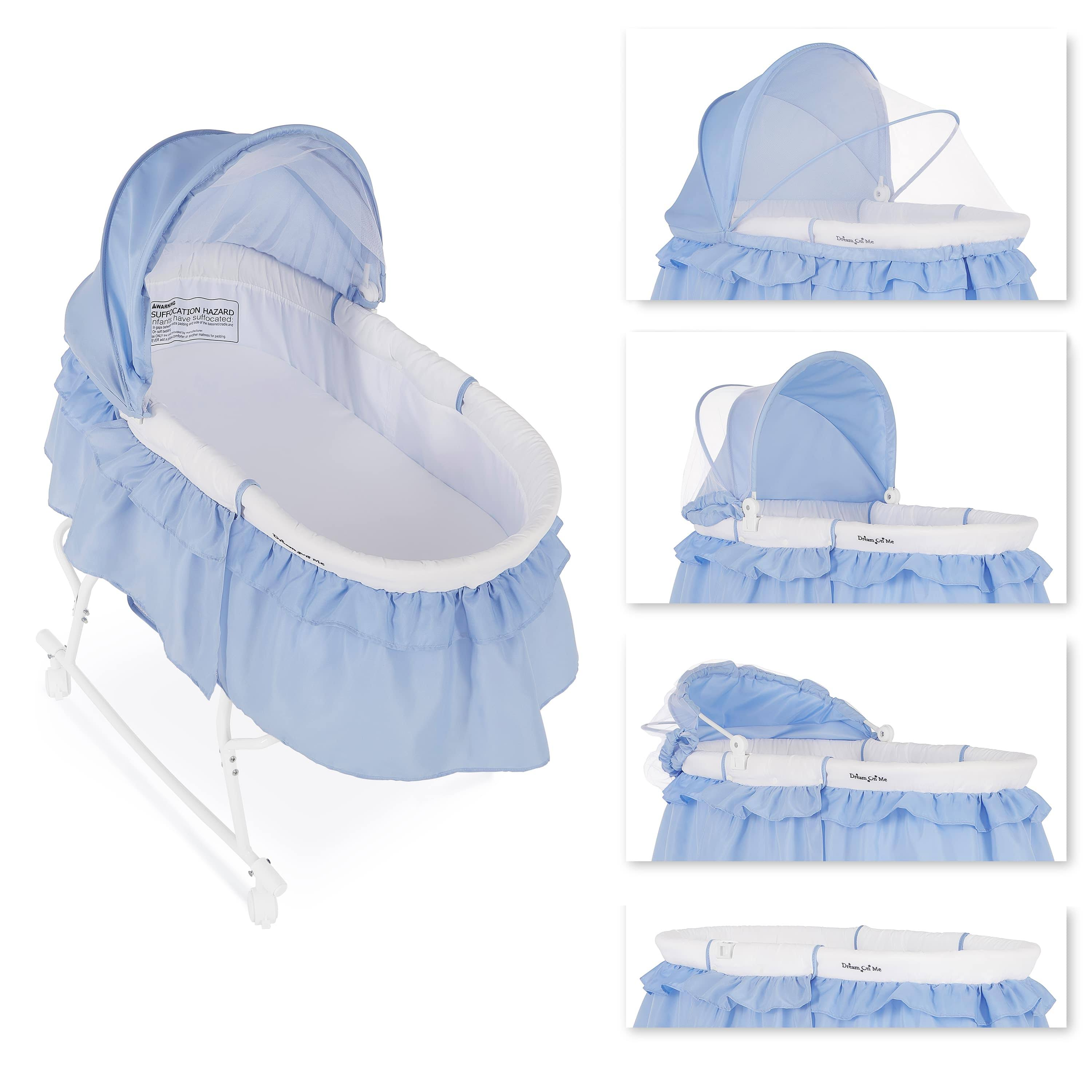 Dream on Me Lacy Portable 2 in 1 Bassinet and Cradle Serenity