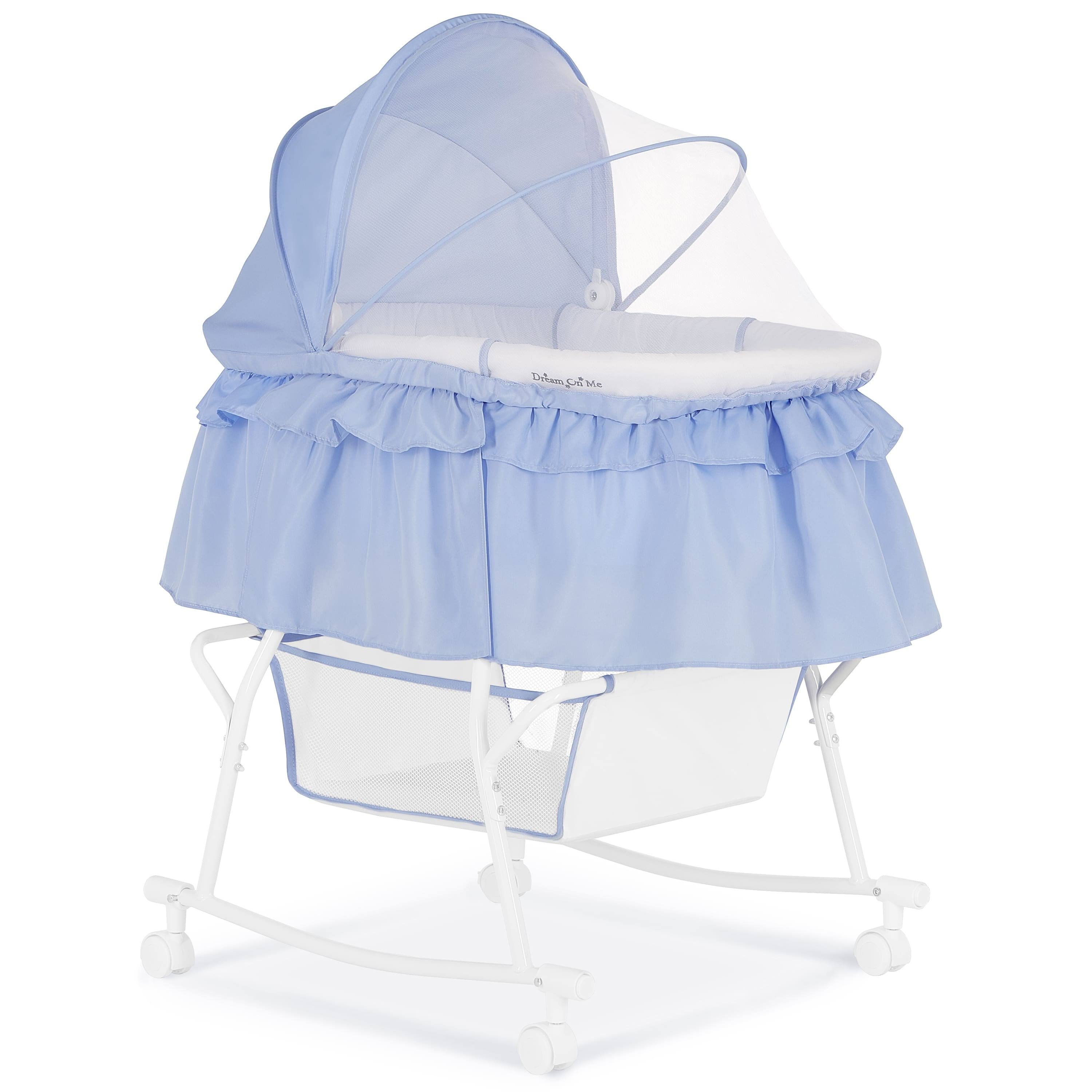 Dream on Me Lacy Portable 2 in 1 Bassinet and Cradle Serenity