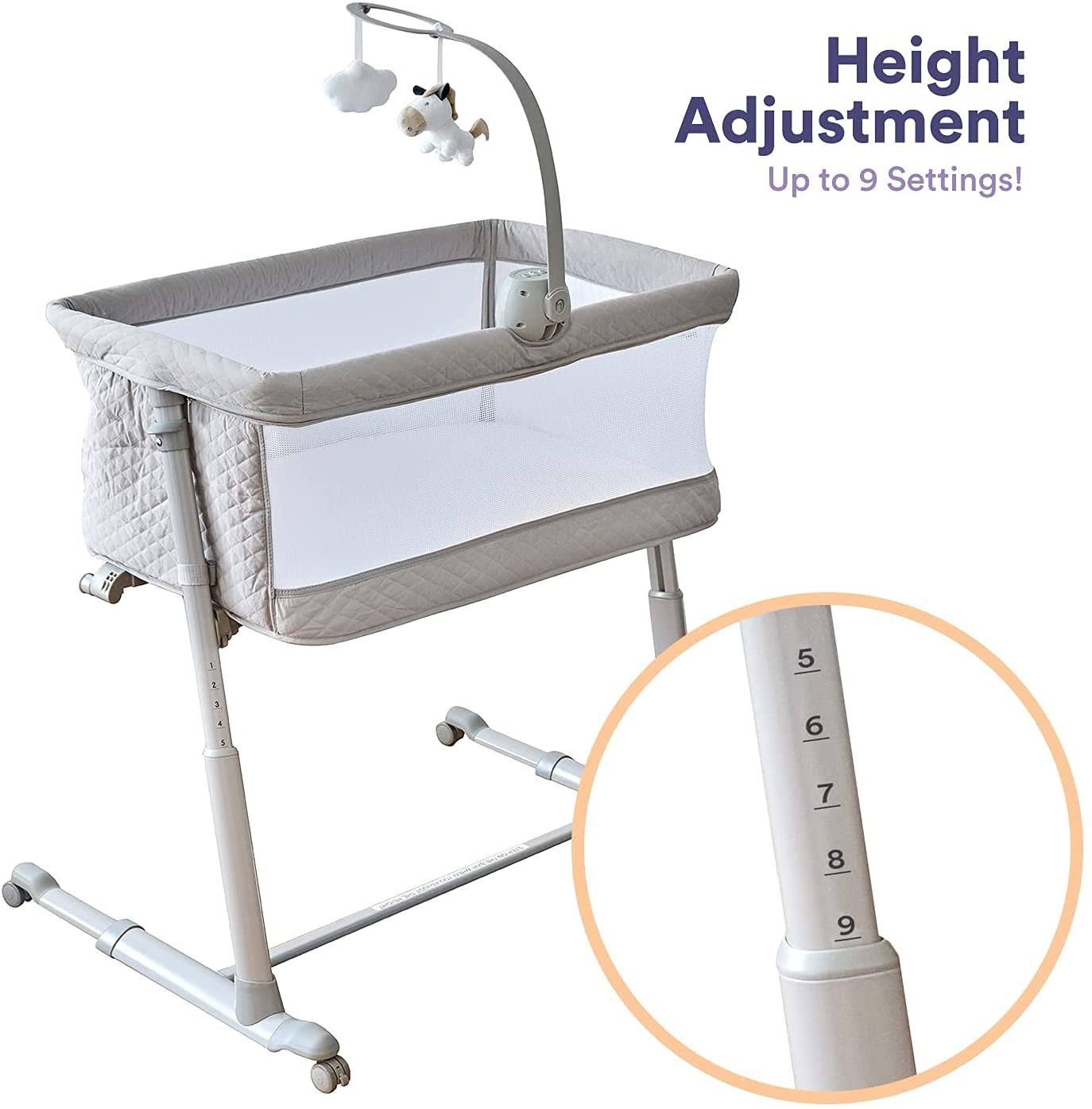 Baby Bassinets ¨C Adjustable and Easy to Assemble Bassinet for Baby, Lightweight