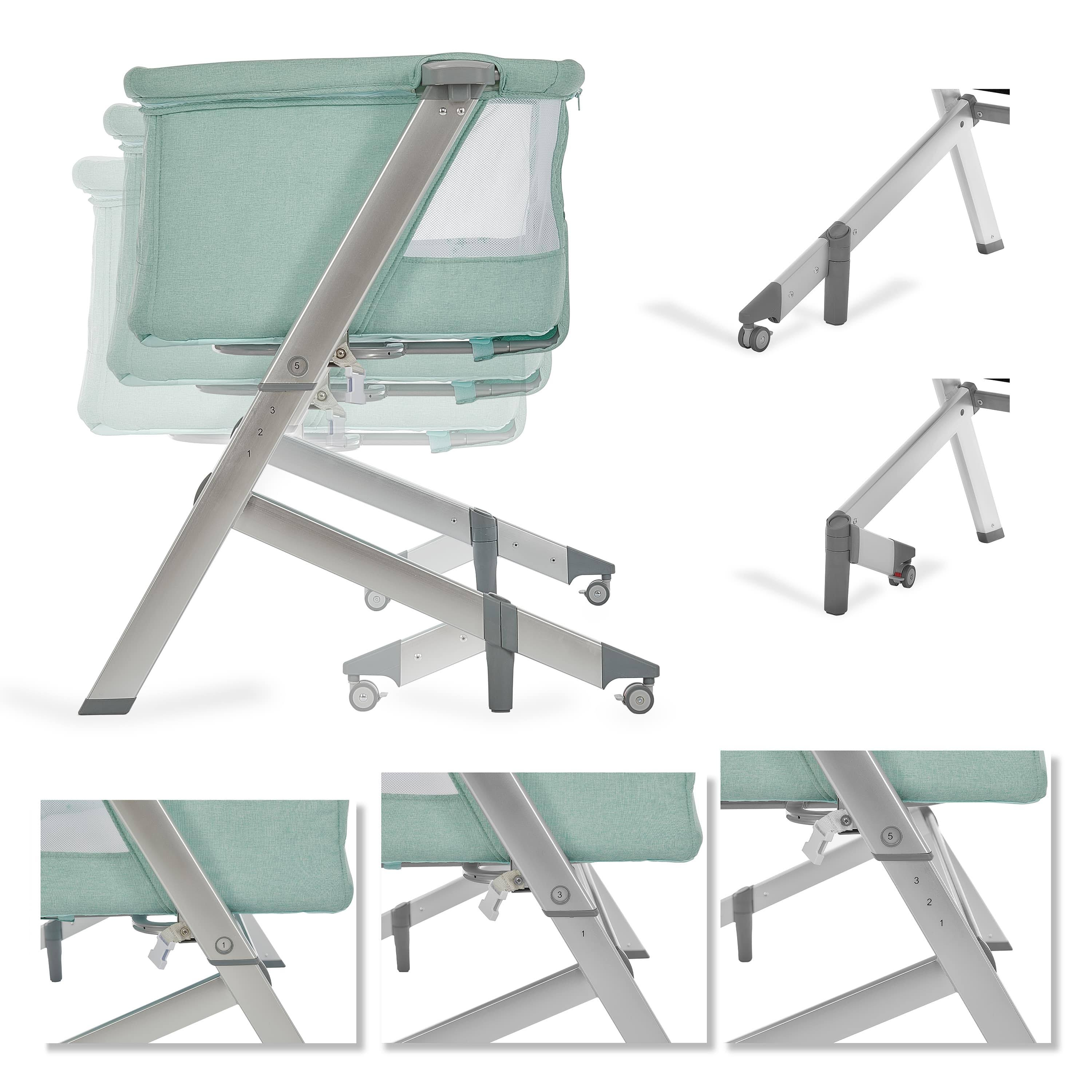 Dream on Me Skylar Bassinet & Bedside Sleeper ¨C Mint