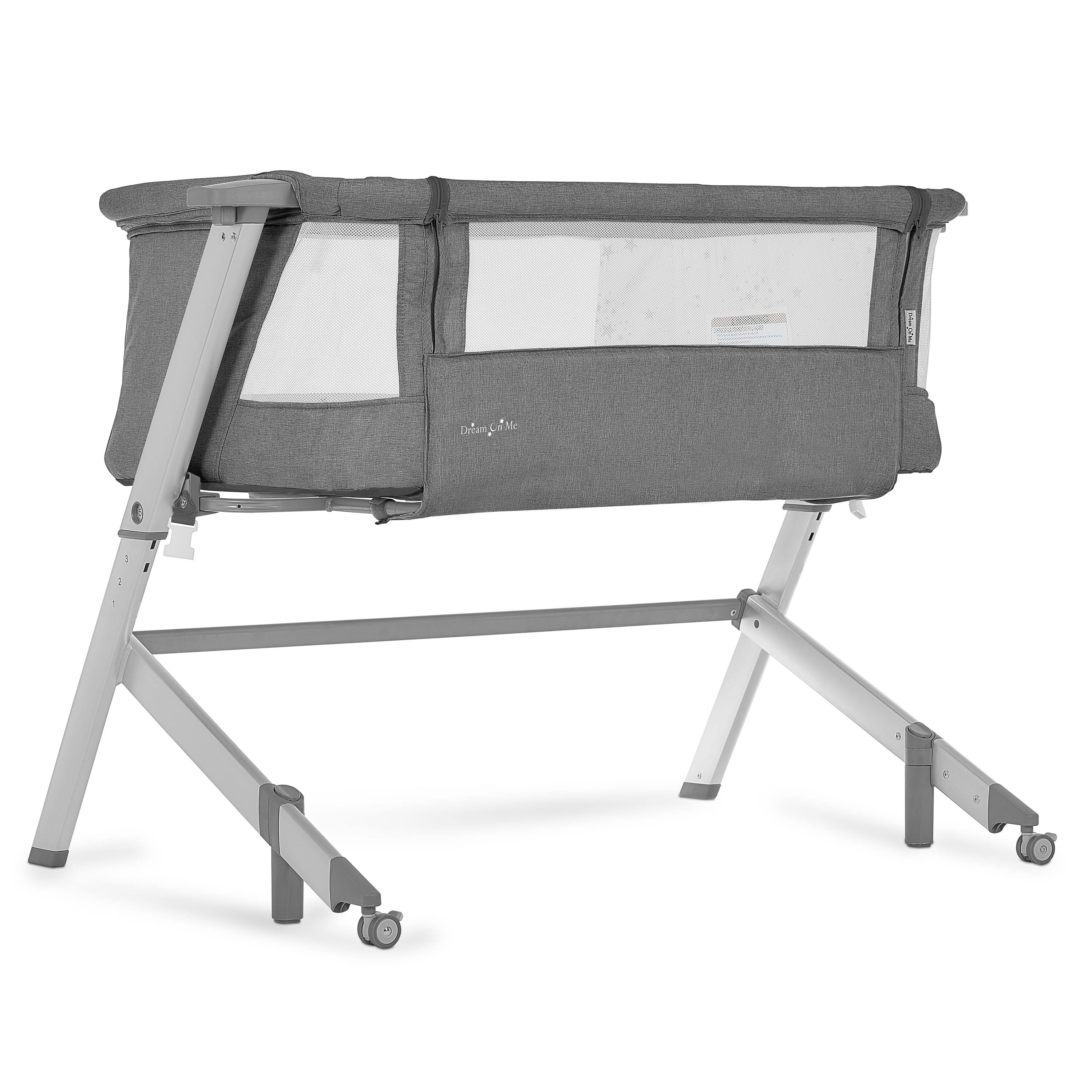 Dream on Me Skylar Bassinet & Bedside Sleeper ¨C Grey