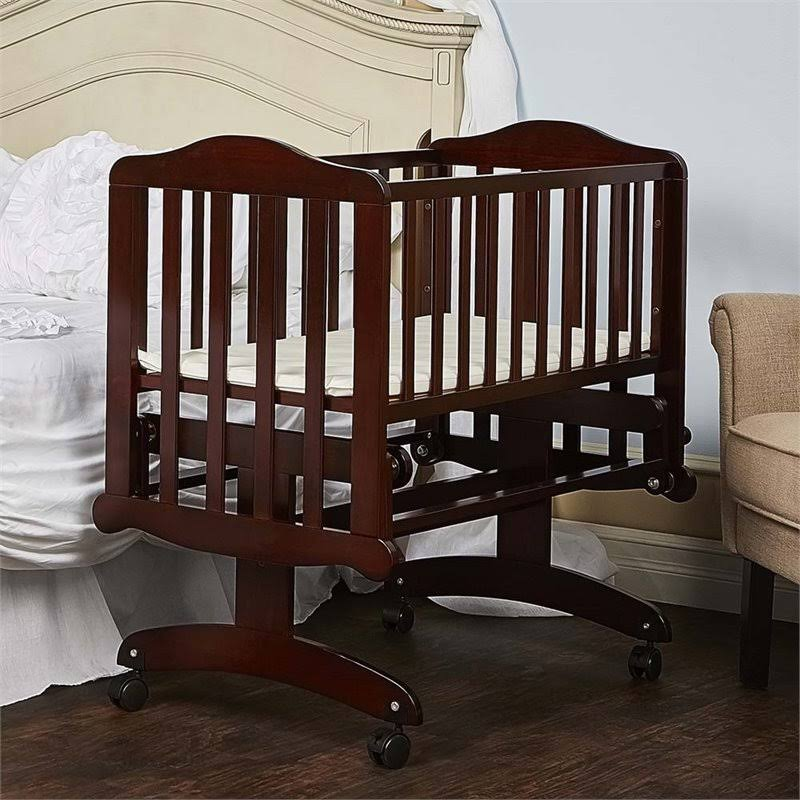 Dream On Me Lullaby Cradle Glider, Espresso