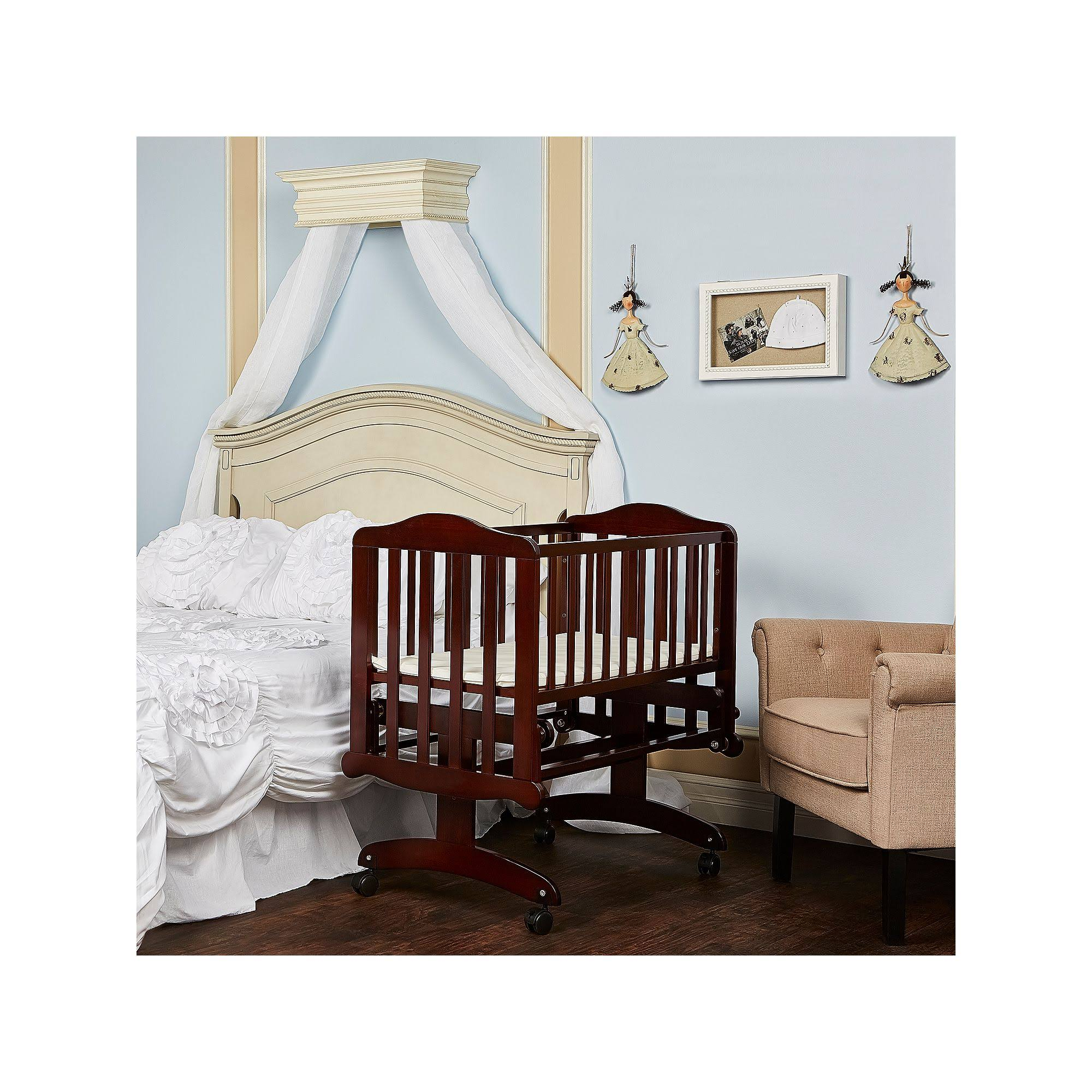 Dream On Me Lullaby Cradle Glider, Espresso