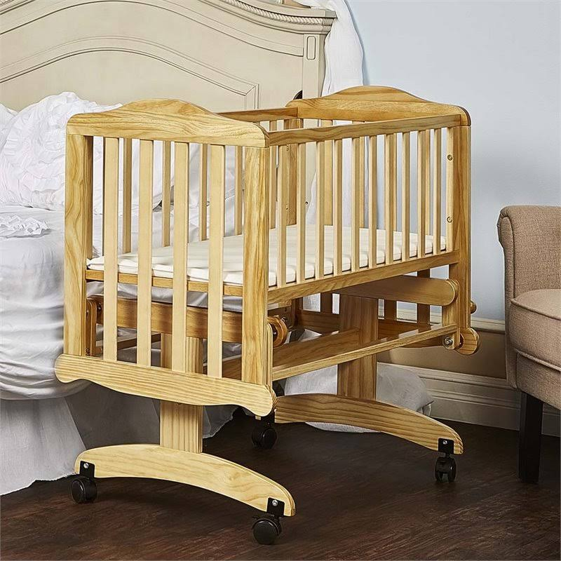 Dream on Me Lullaby Cradle Glider (Natural)