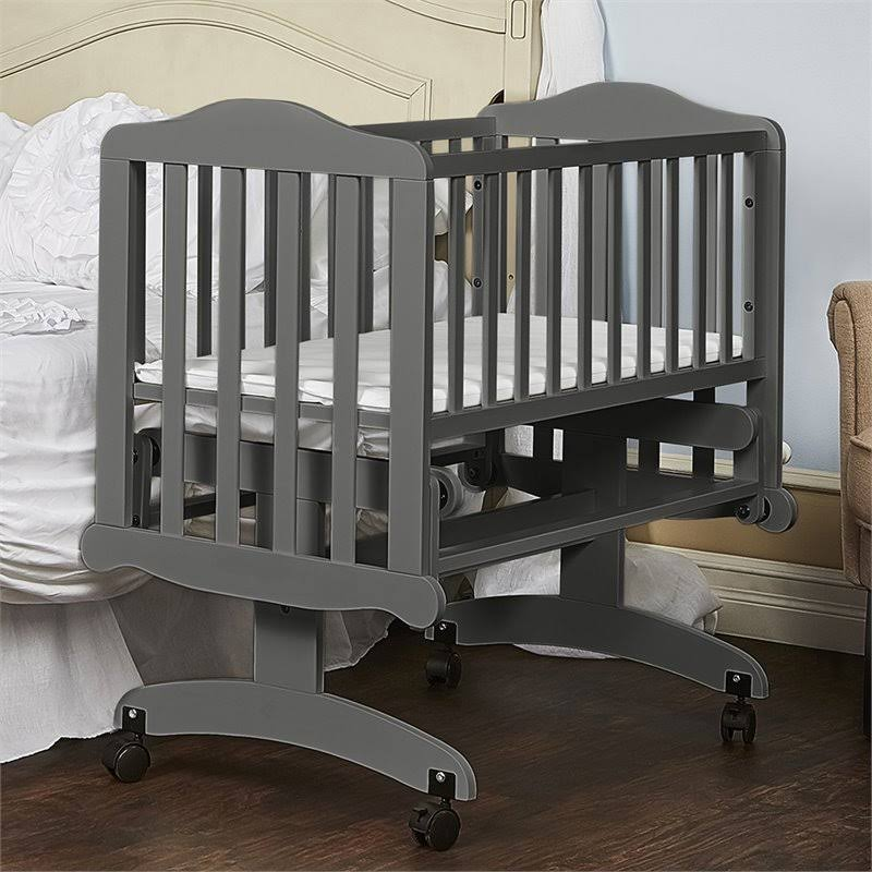 Dream on Me Lullaby Cradle Glider ¨C Steel Grey