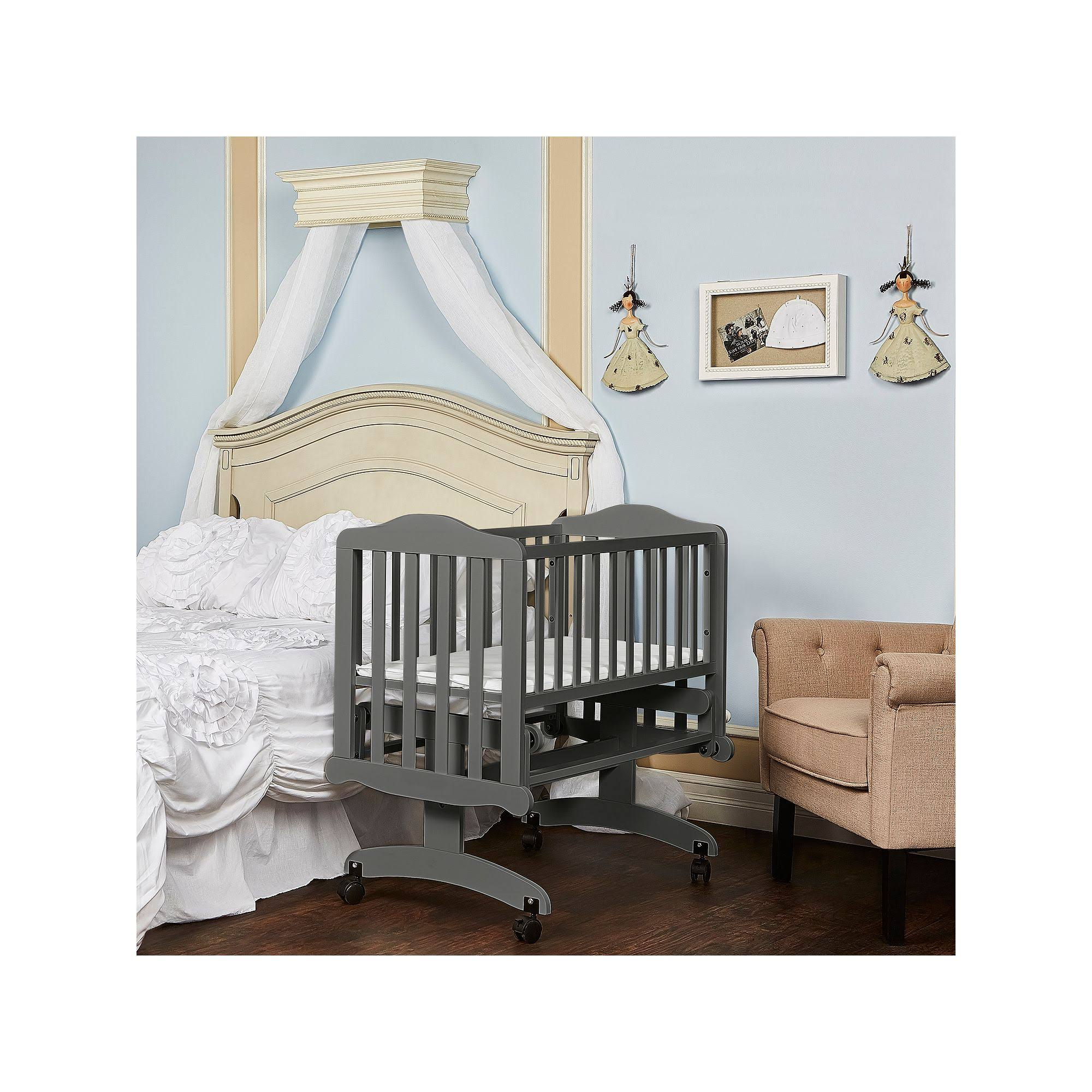 Dream on Me Lullaby Cradle Glider ¨C Steel Grey