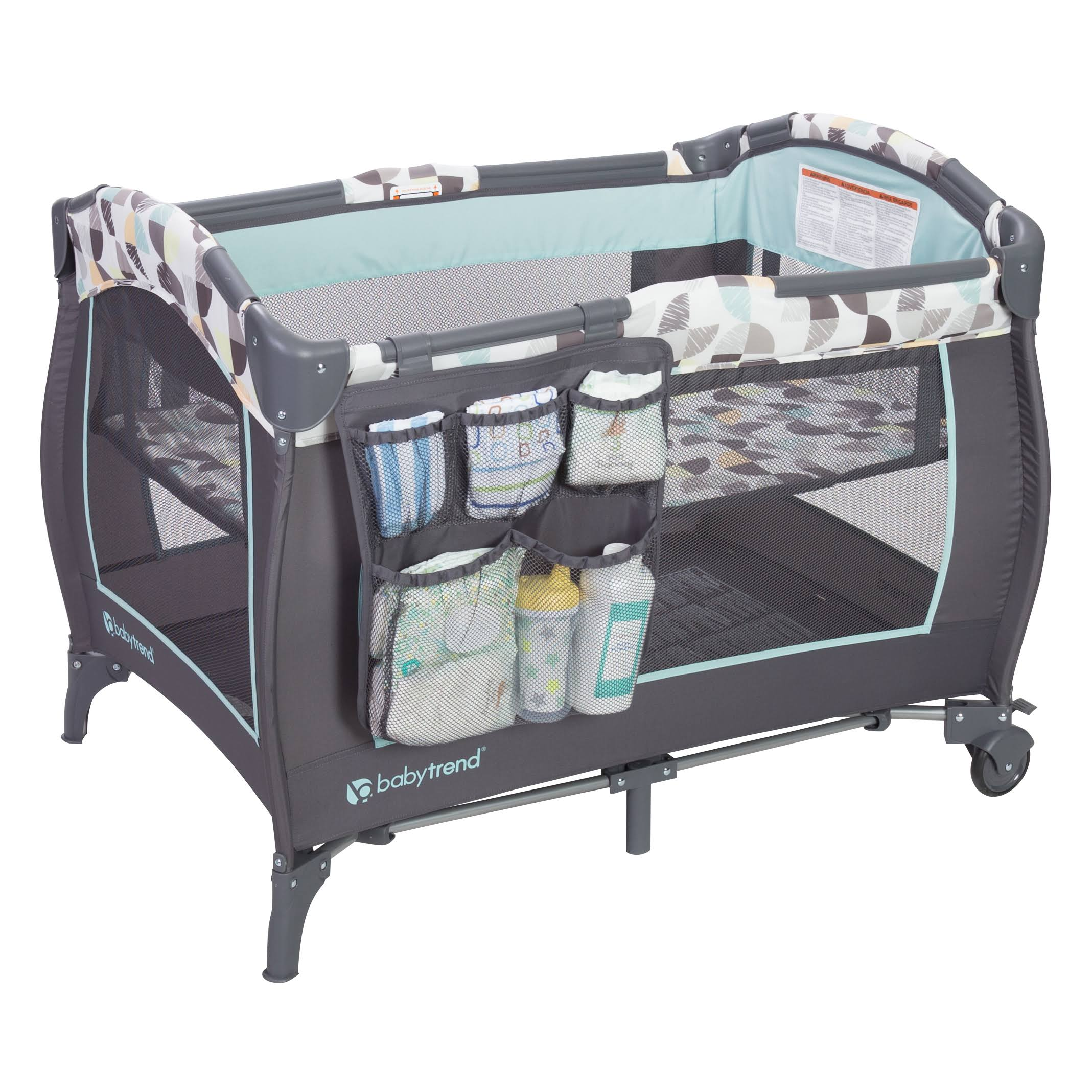 Baby Trend Trend-E Nursery Center Playard, Doodle Dots