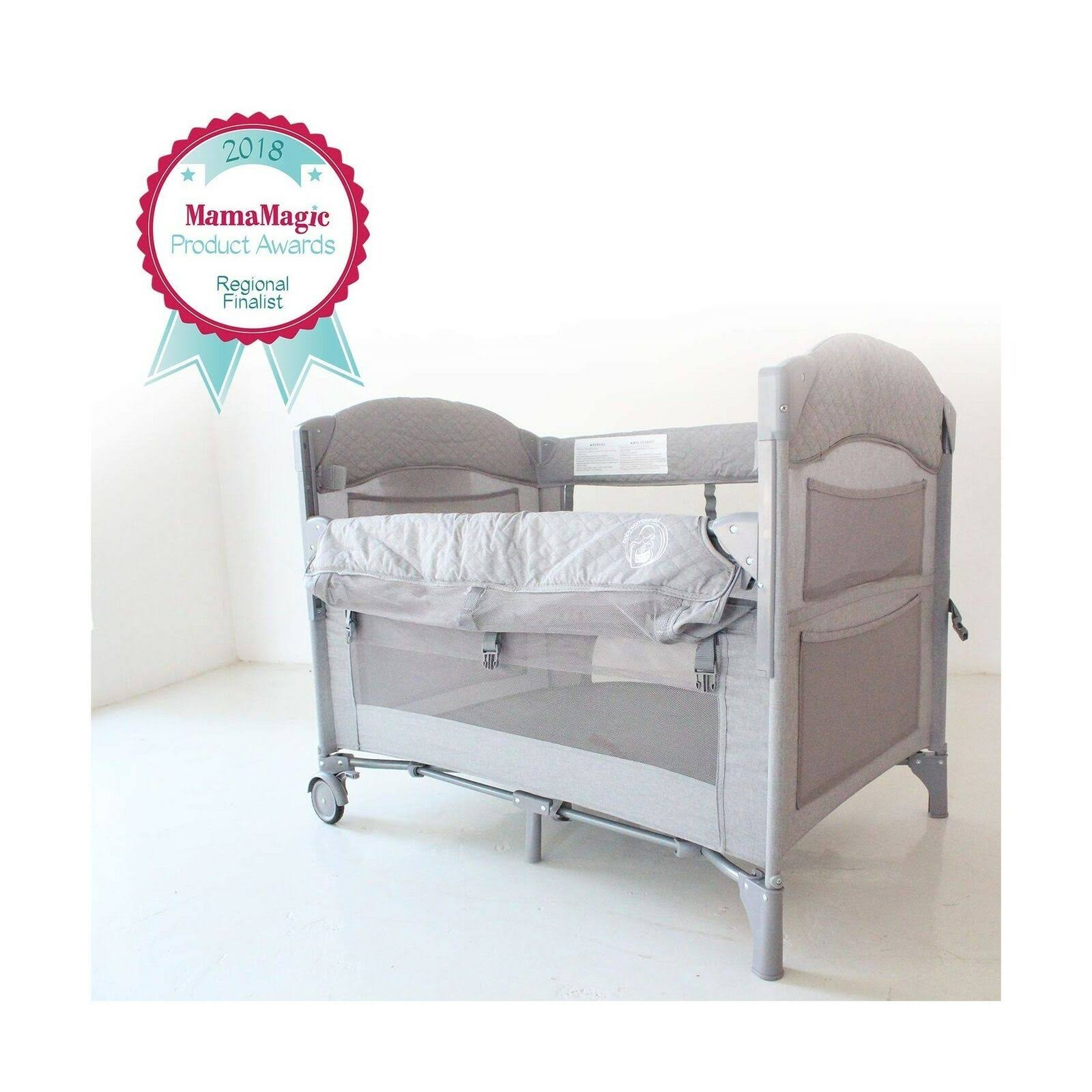 Babywombworld Baby Bedside Sleeper Bassinet Bed: 3-in-1 Portable Crib for Newborns, Side for