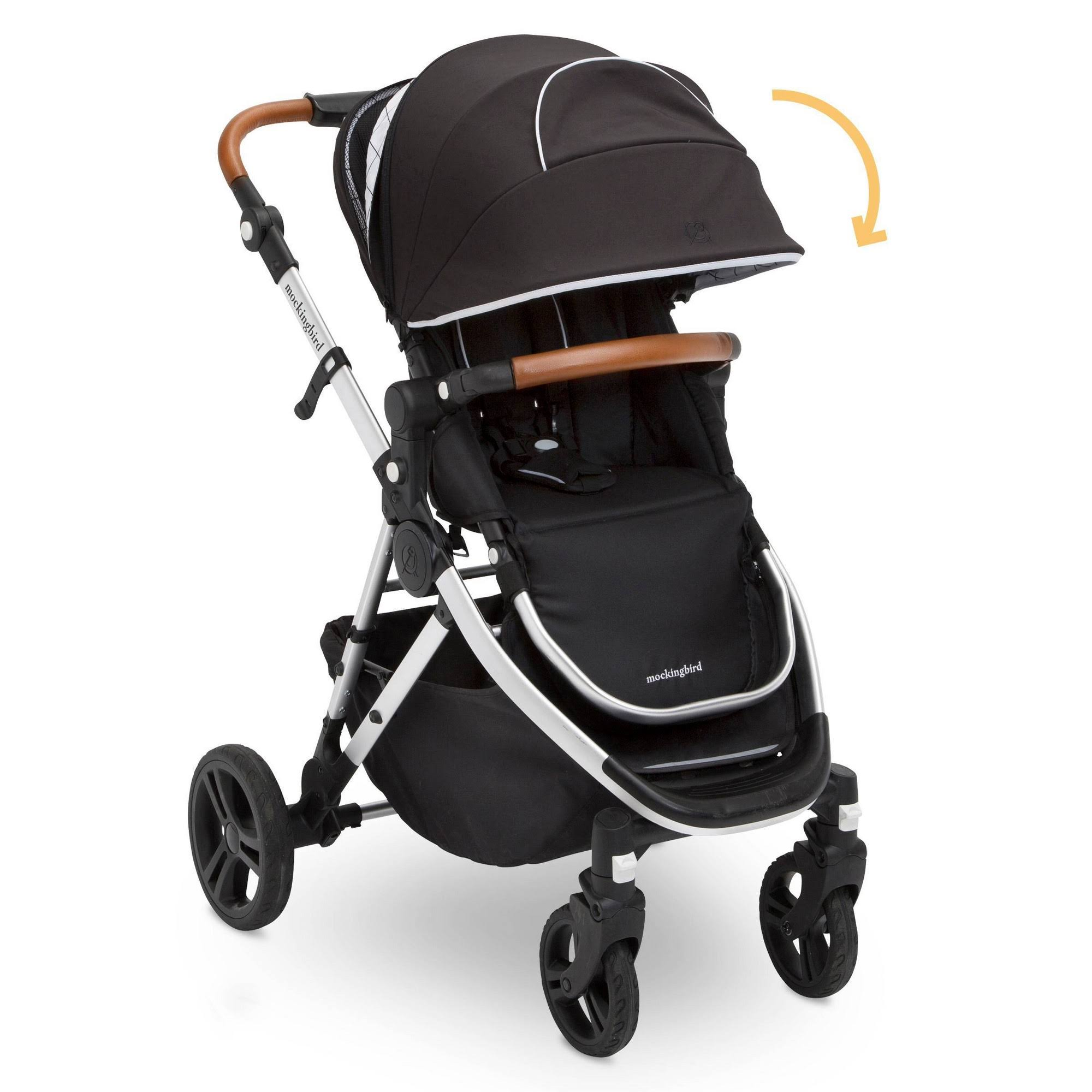 Mockingbird Single-to-Double Stroller ¨C Black Canopy