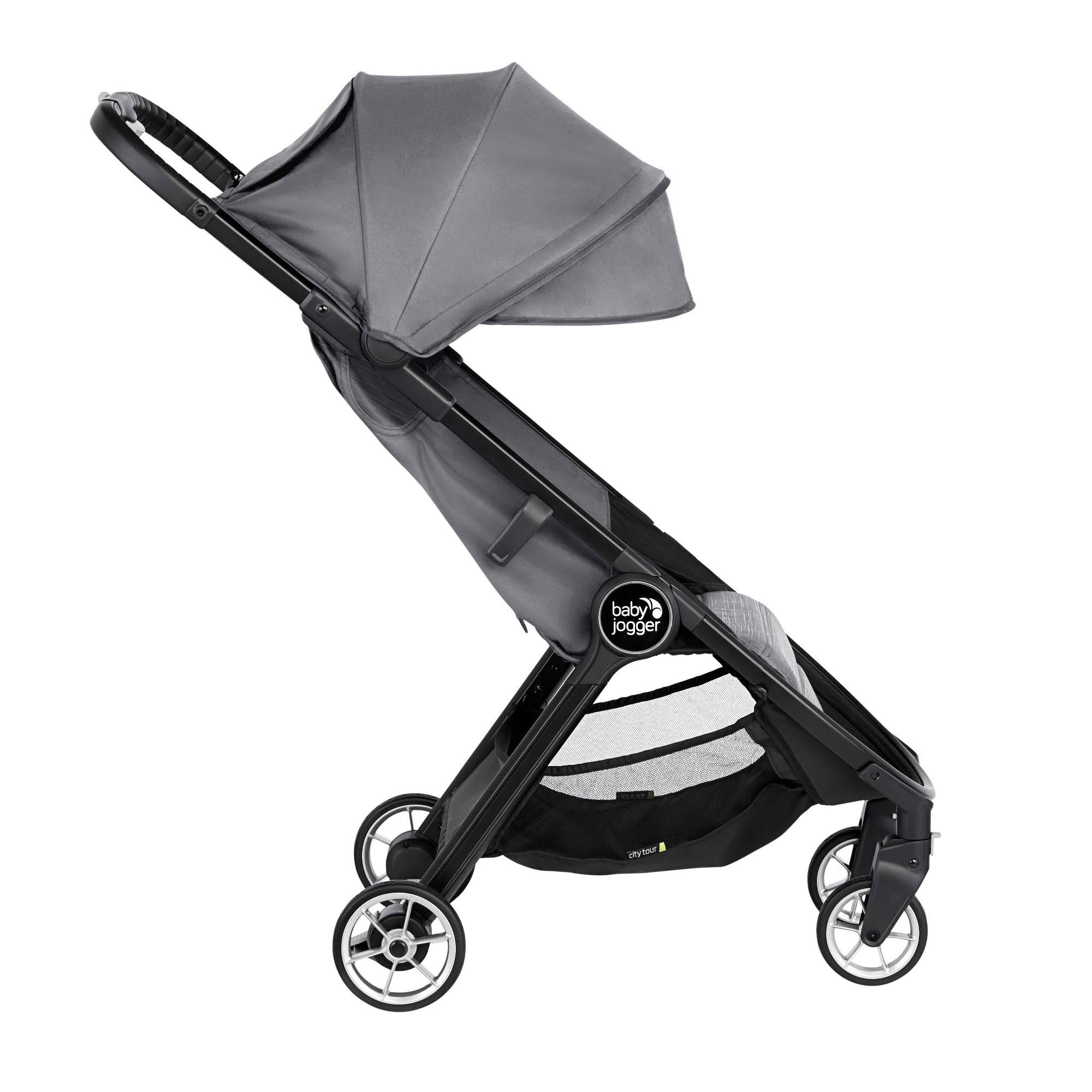 Baby Jogger City Tour 2 Lightweight Compact Travel Stroller with Belly Bar, Slate