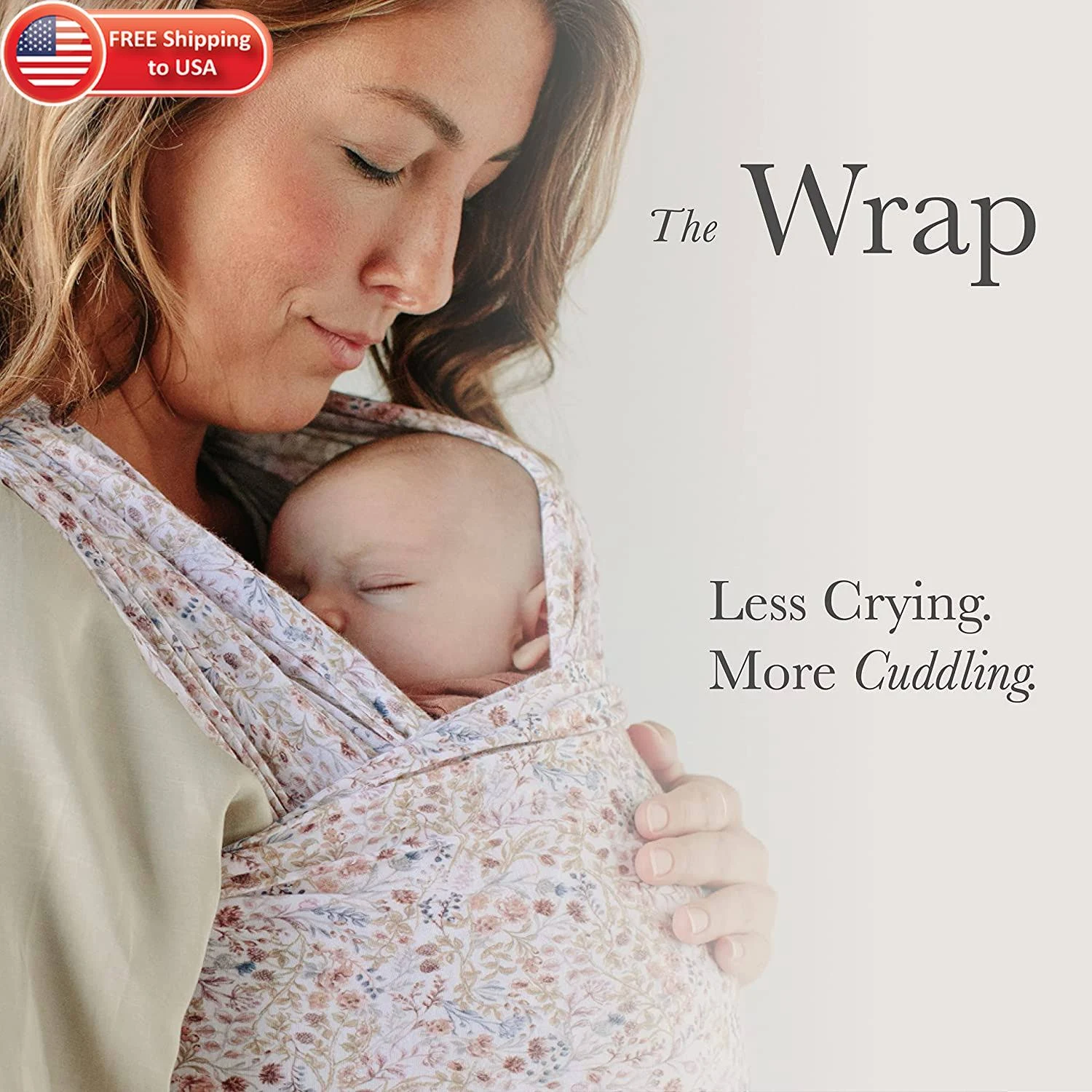 Wrap | Flourish | Baby Carrier | Luxury Newborn Carrier, Baby Holder,