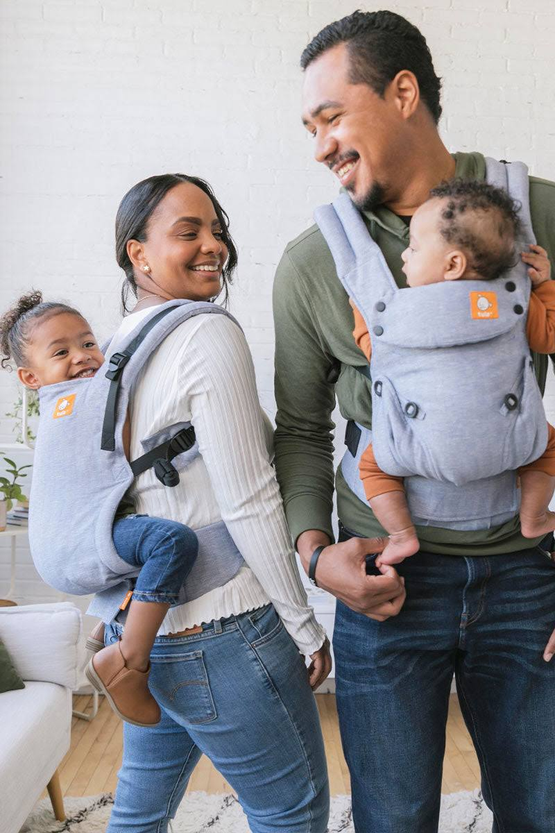 Linen Explore Baby Carrier | Baby Tula Linen Collection | Rain Blue