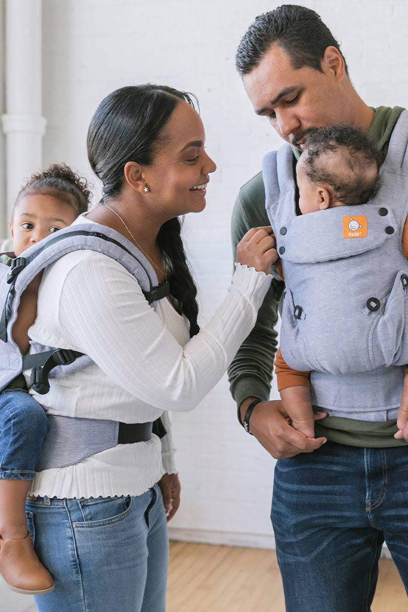 Linen Explore Baby Carrier | Baby Tula Linen Collection | Rain Blue