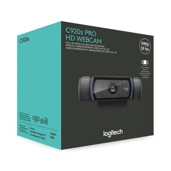 Logitech C920s Webcam - 2.1 Megapixel - 30FPS - USB 3.1 Black