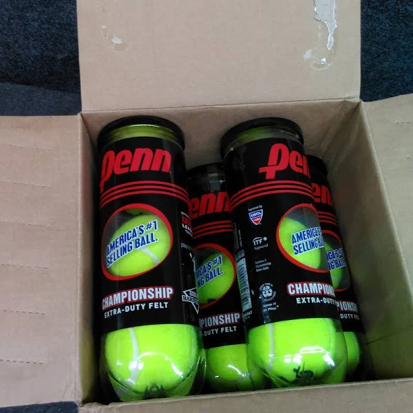 Penn Championship Extra Duty Tennis Ball, Yellow - 12 pack