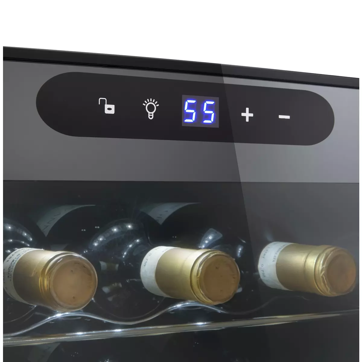 Wine Enthusiast 24-Bottle Compressor Wine Cooler with Upright Bottle Storage