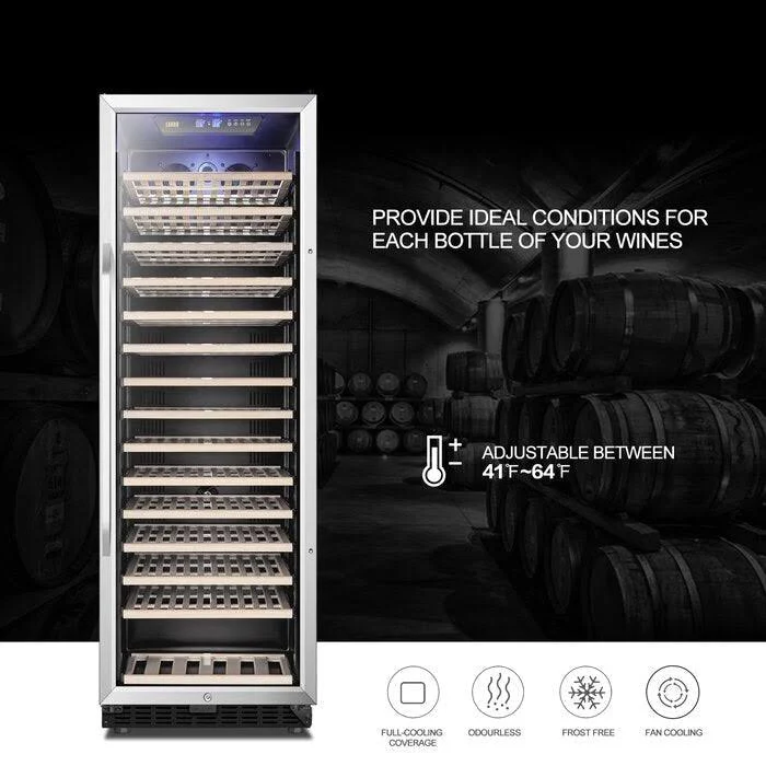 Lanbo LW177S 171 Bottle Single Zone Wine Cooler